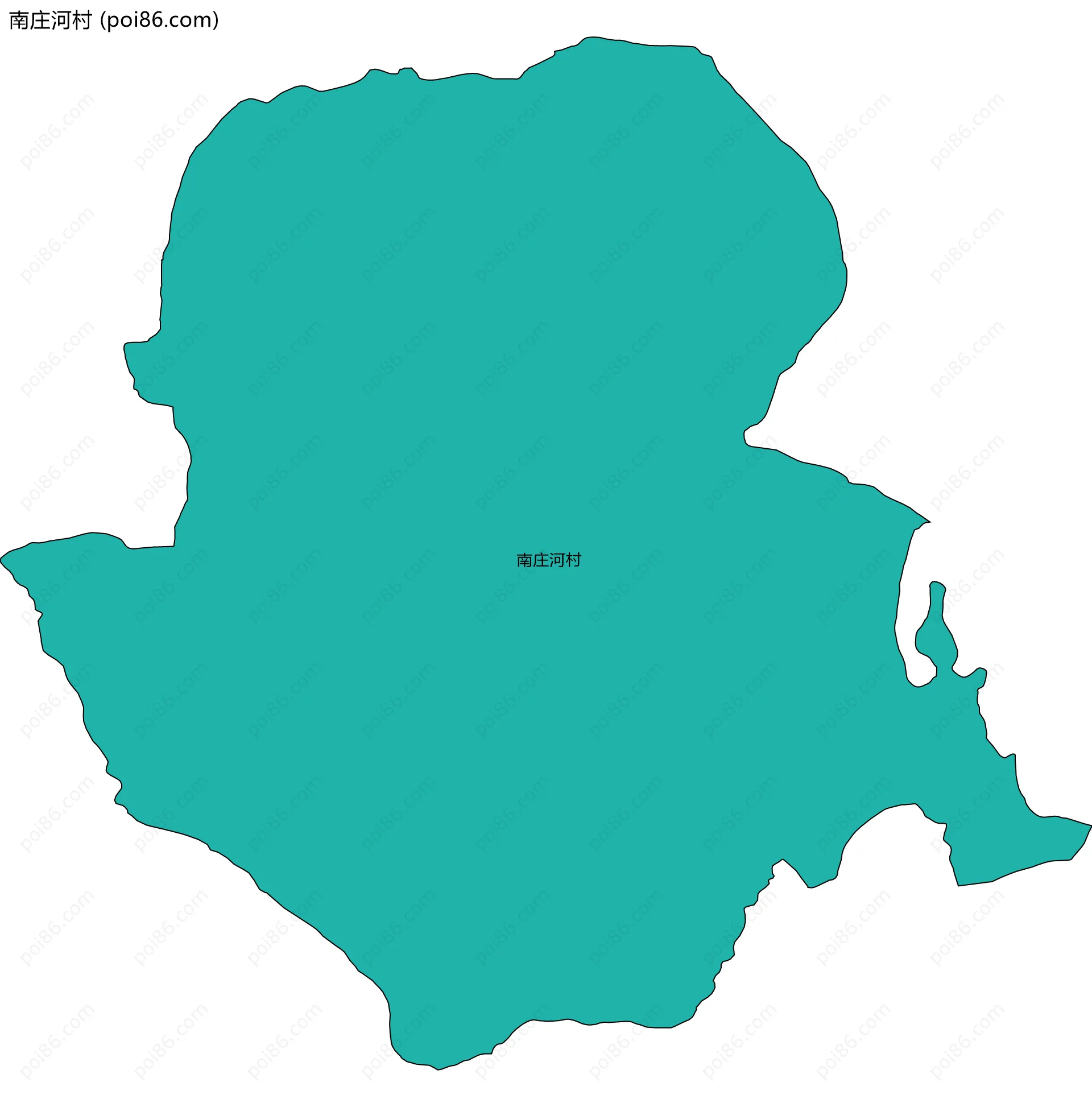 南庄河村边界地图