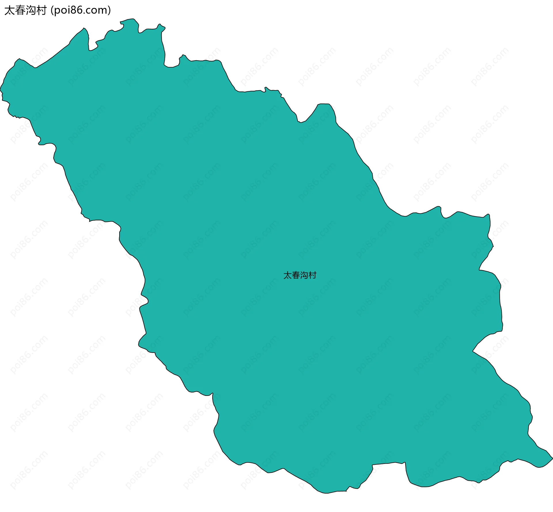 太春沟村边界地图