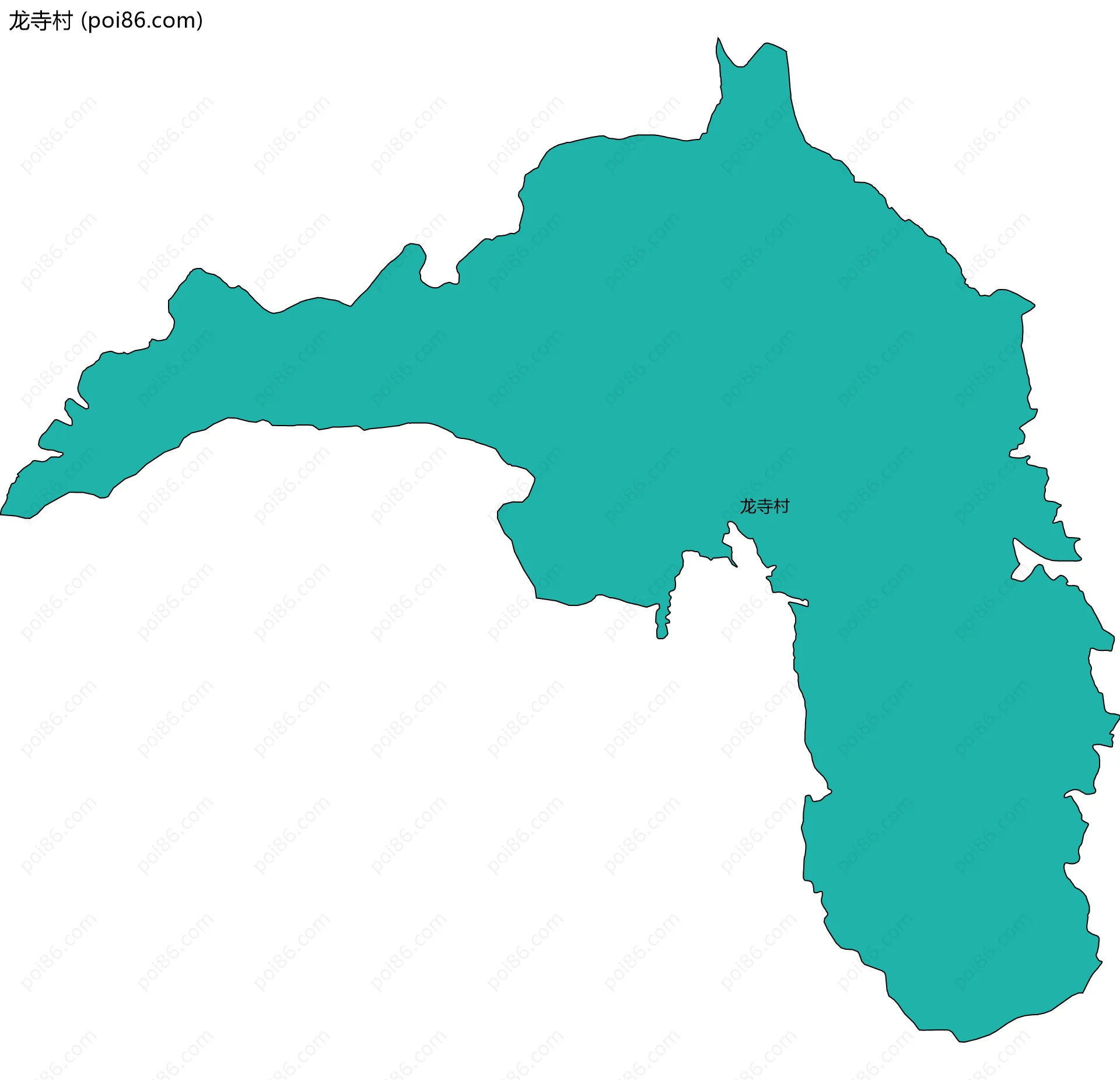 龙寺村边界地图