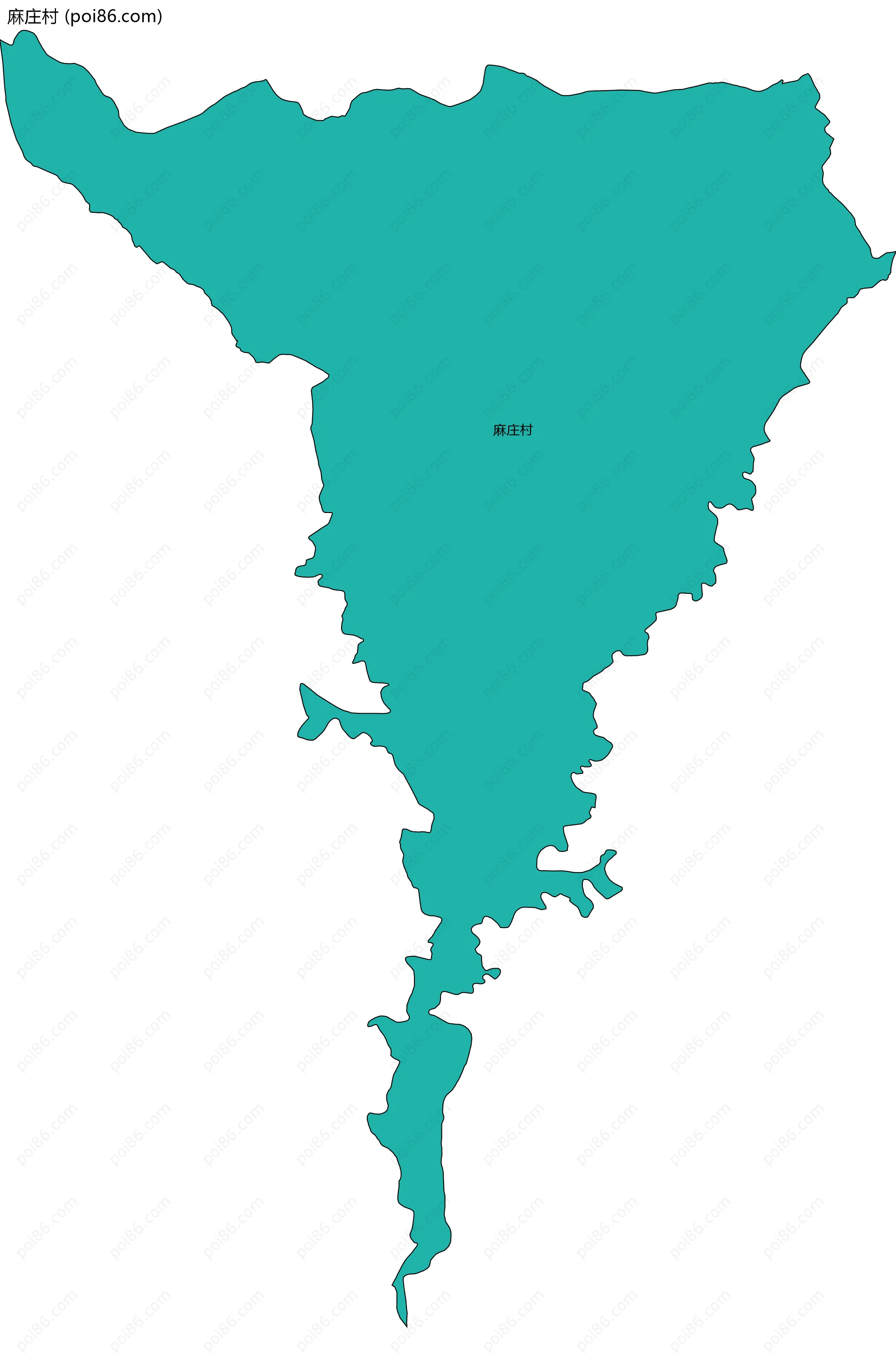 麻庄村边界地图