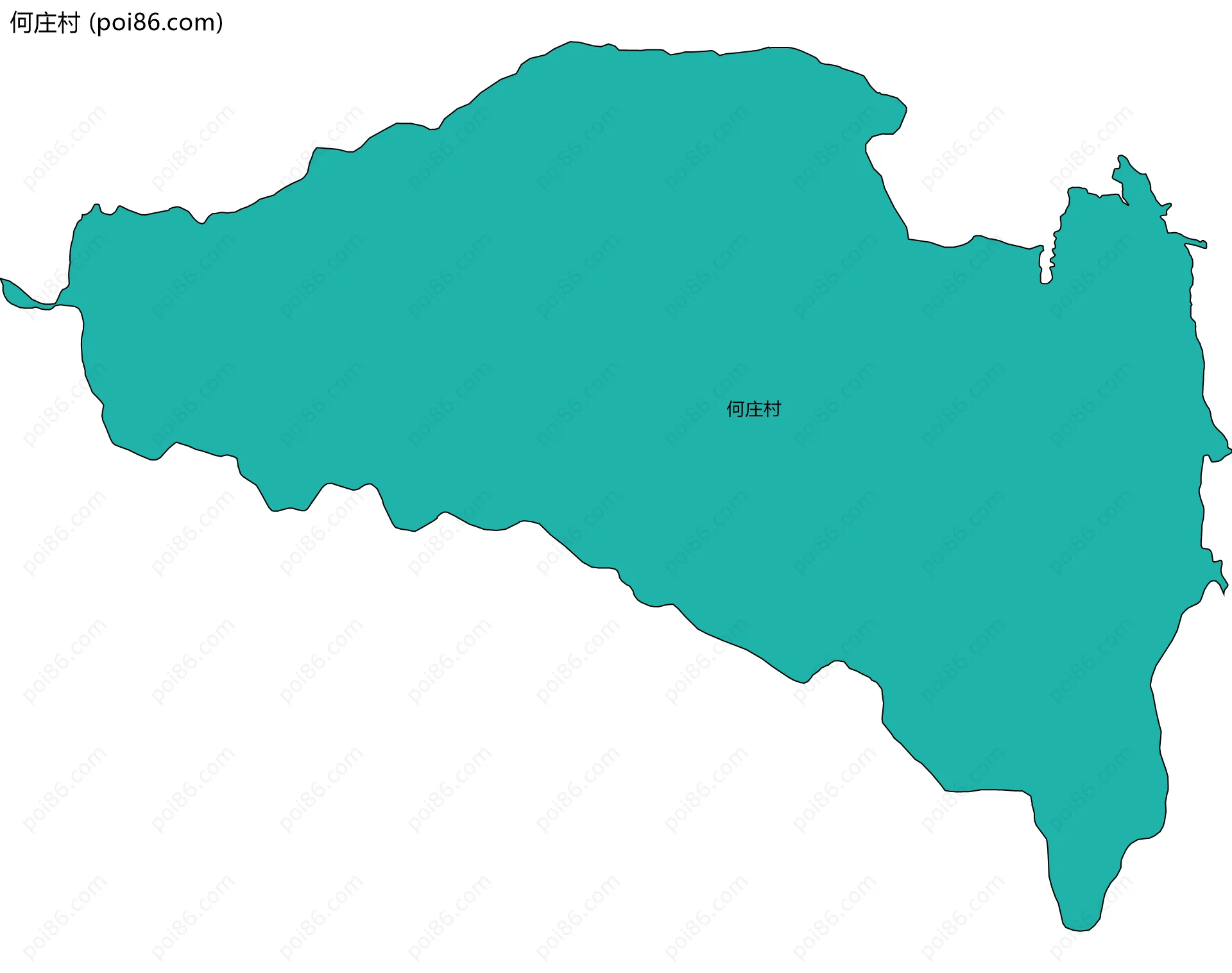何庄村边界地图