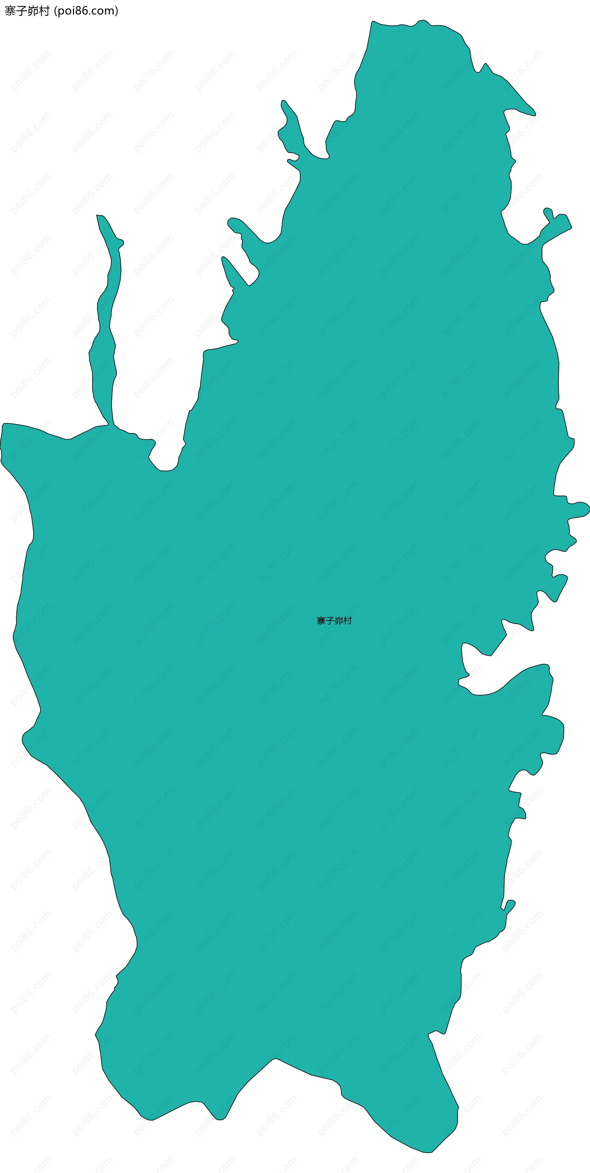 寨子峁村边界地图