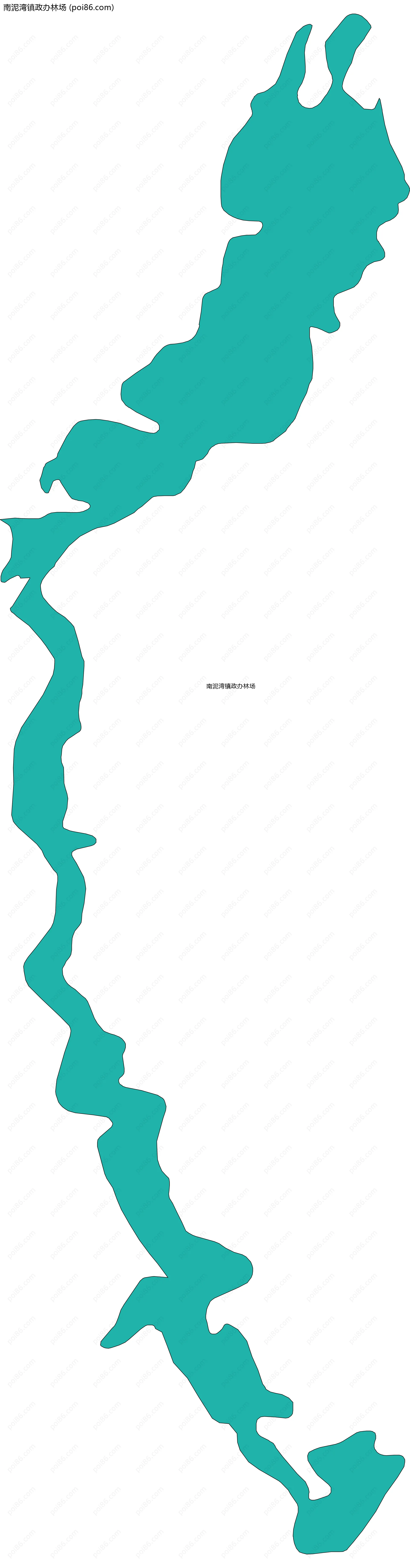 南泥湾镇政办林场边界地图(五级行政区划)