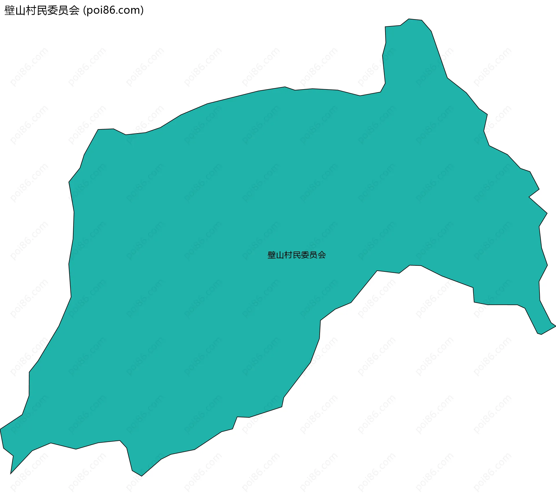 壁山村民委员会边界地图