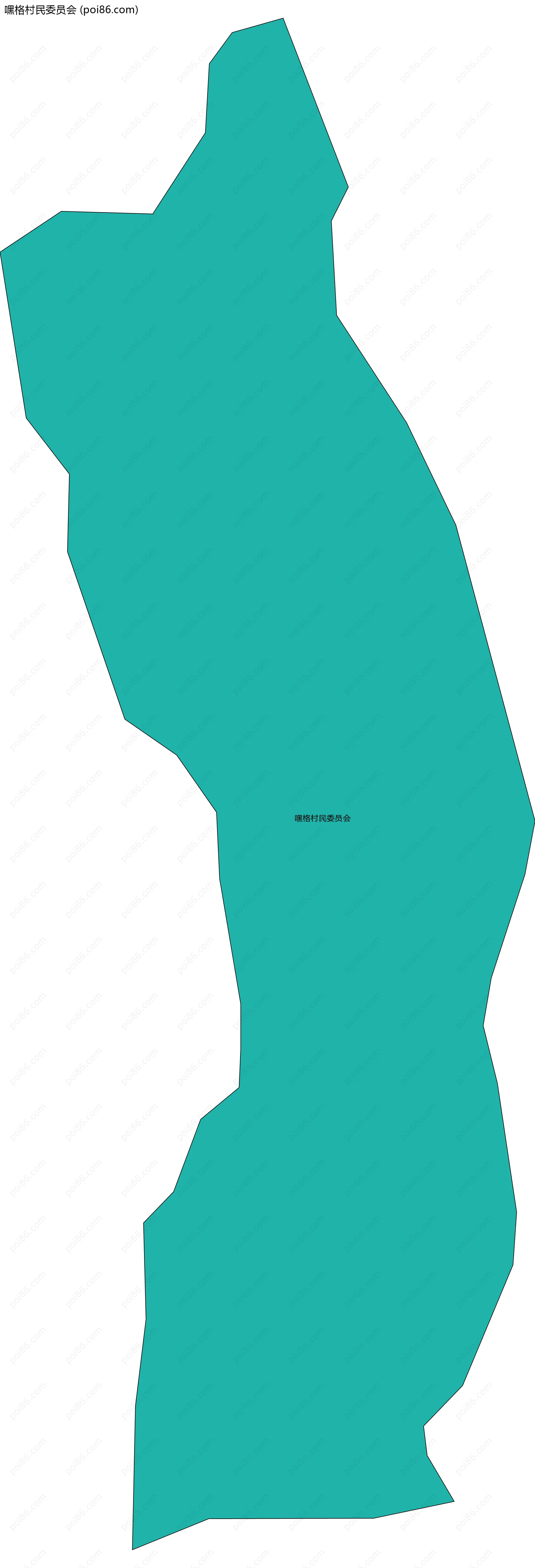 嘿格村民委员会边界地图