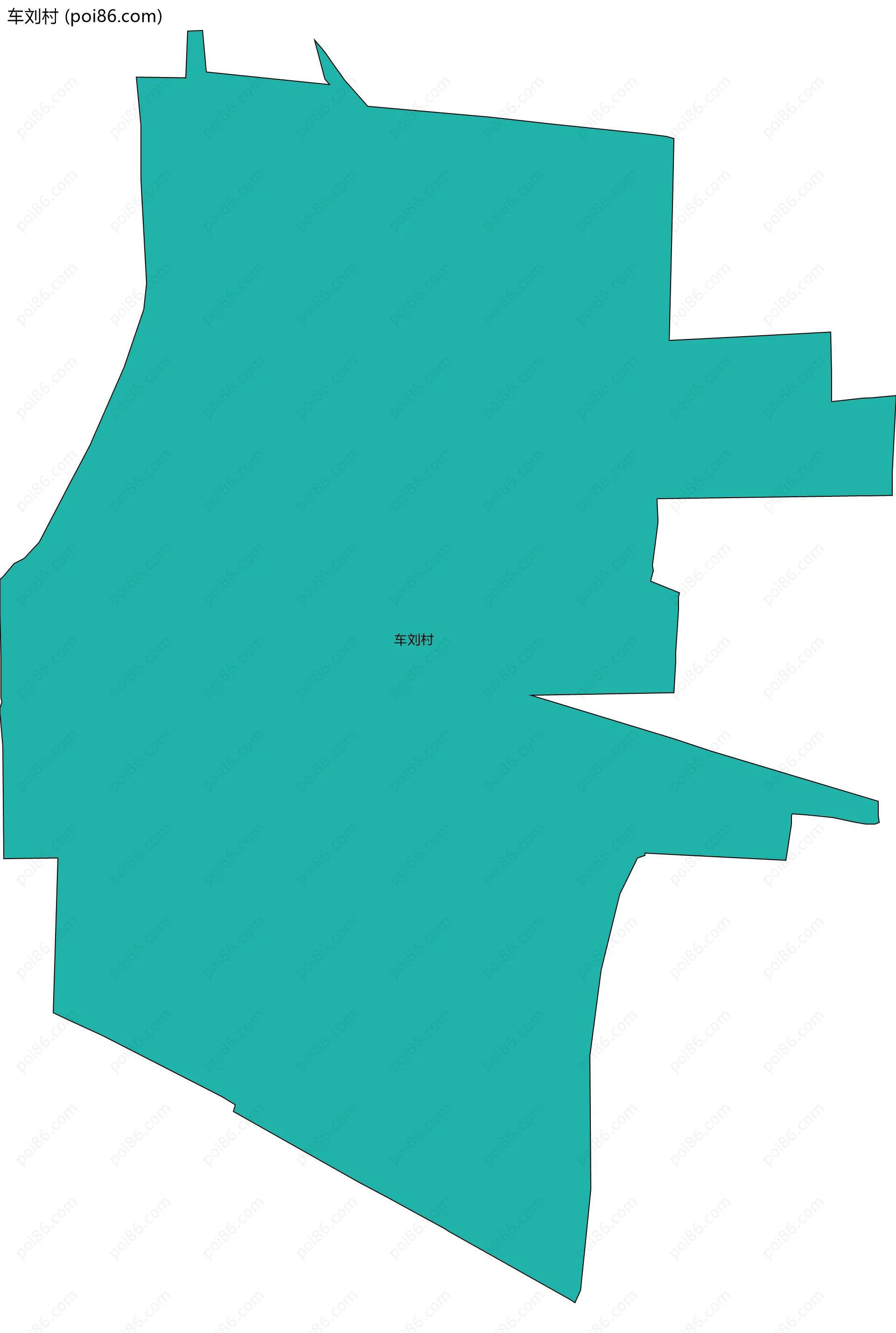 车刘村边界地图