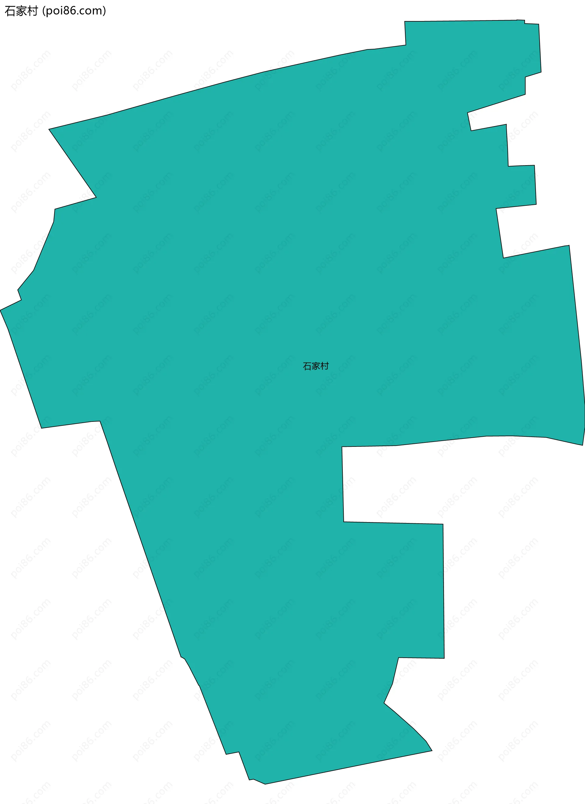 石家村边界地图