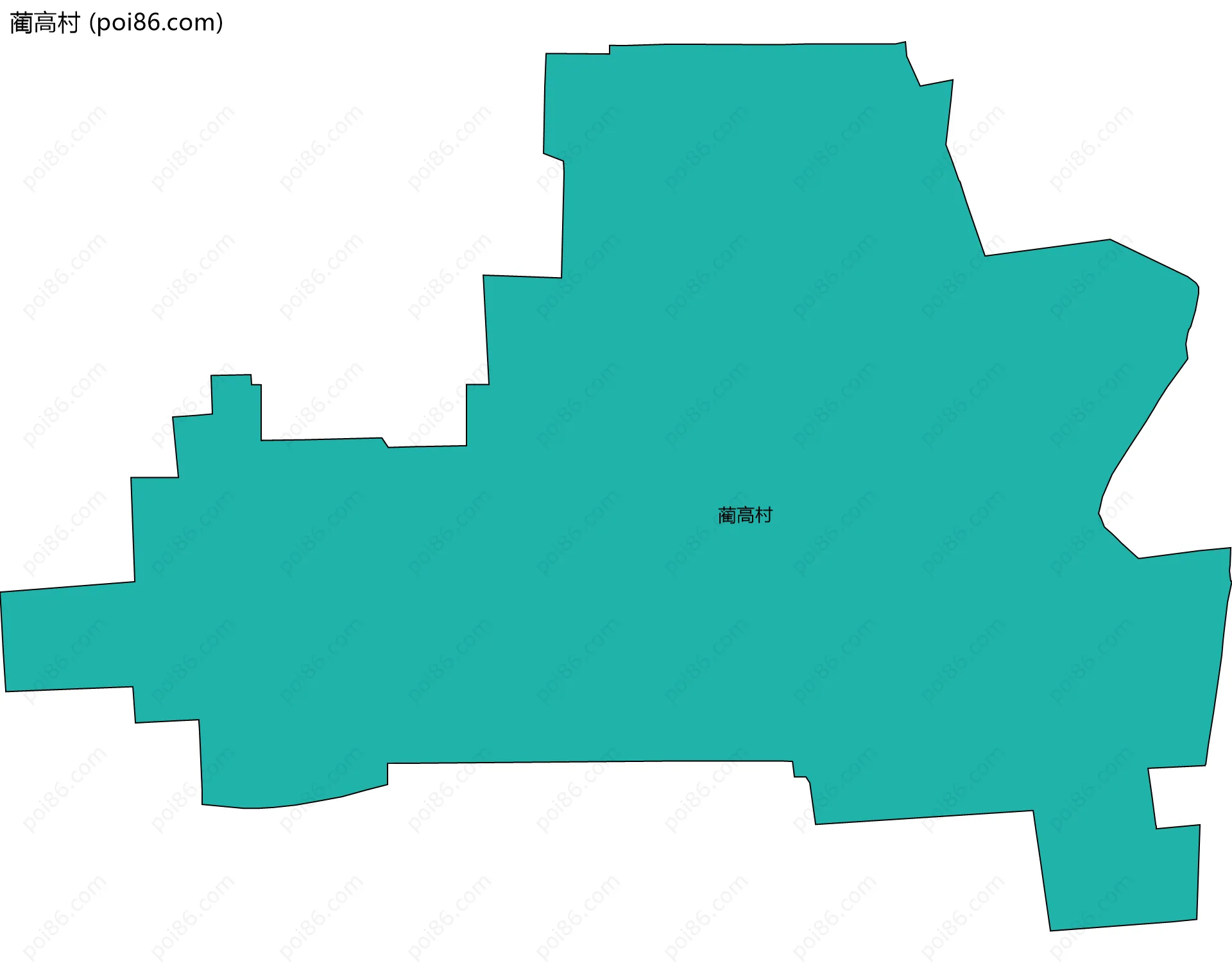 蔺高村边界地图