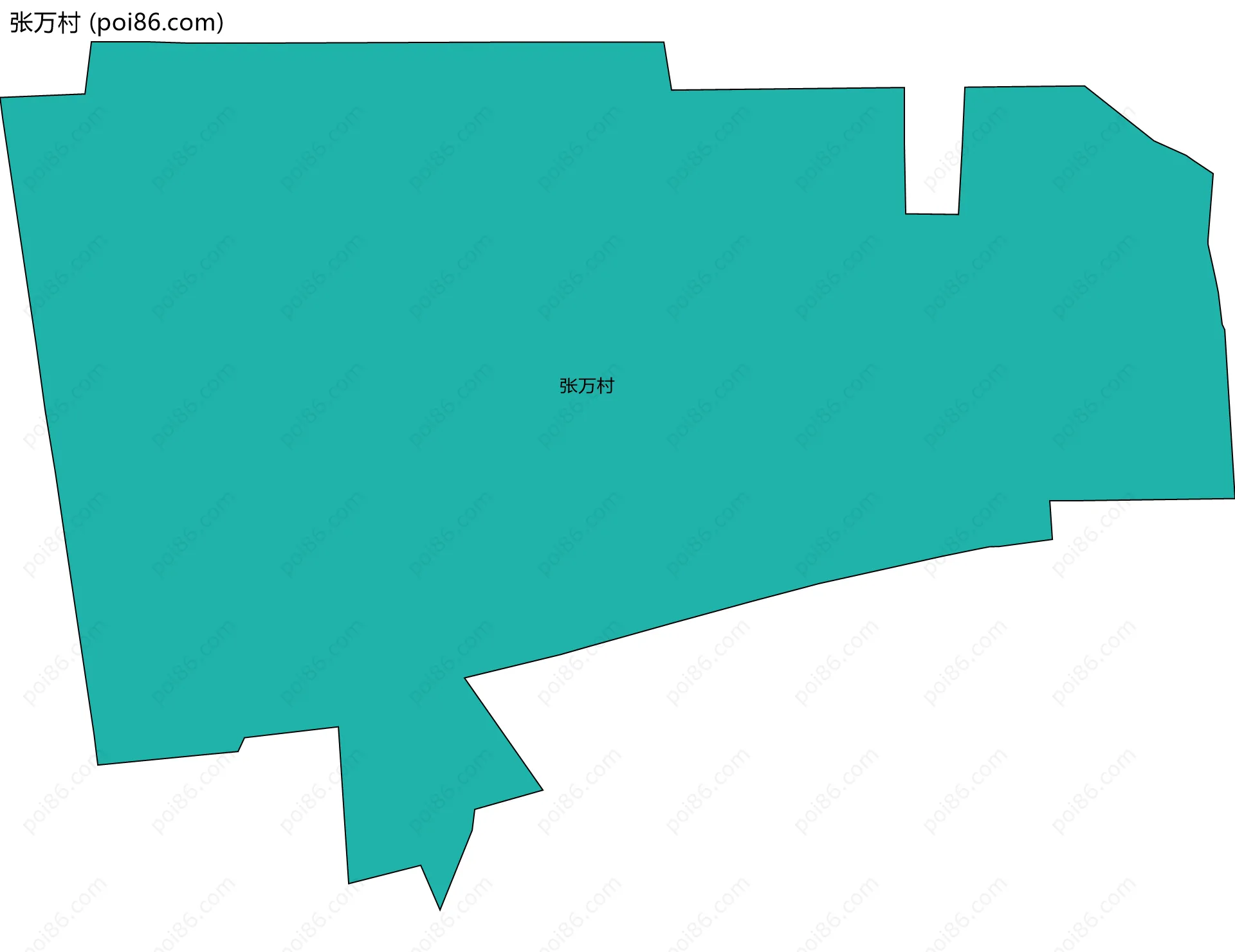 张万村边界地图