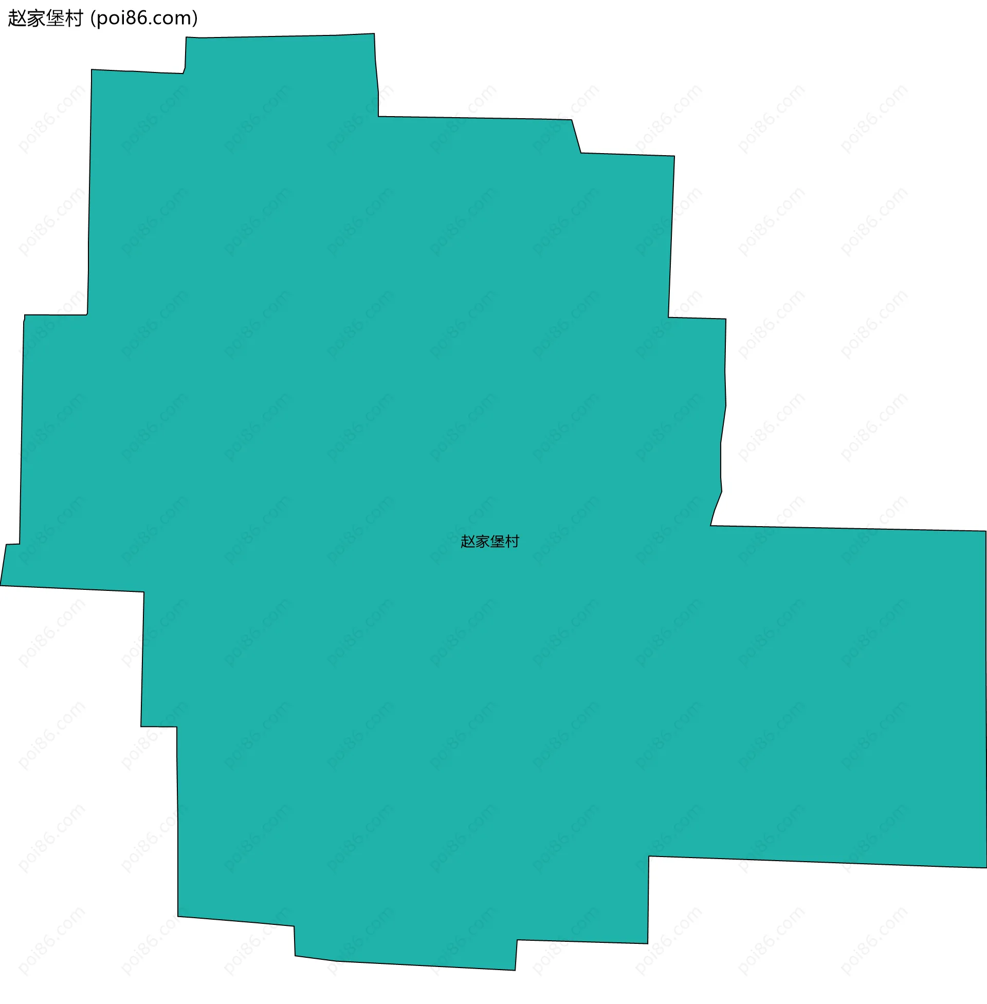 赵家堡村边界地图
