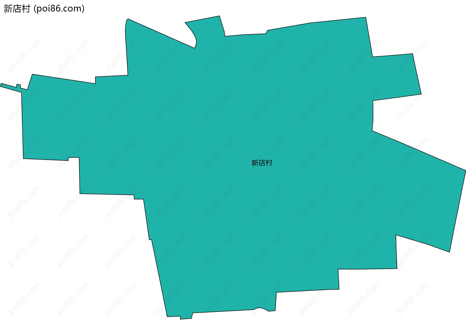 新店村边界地图