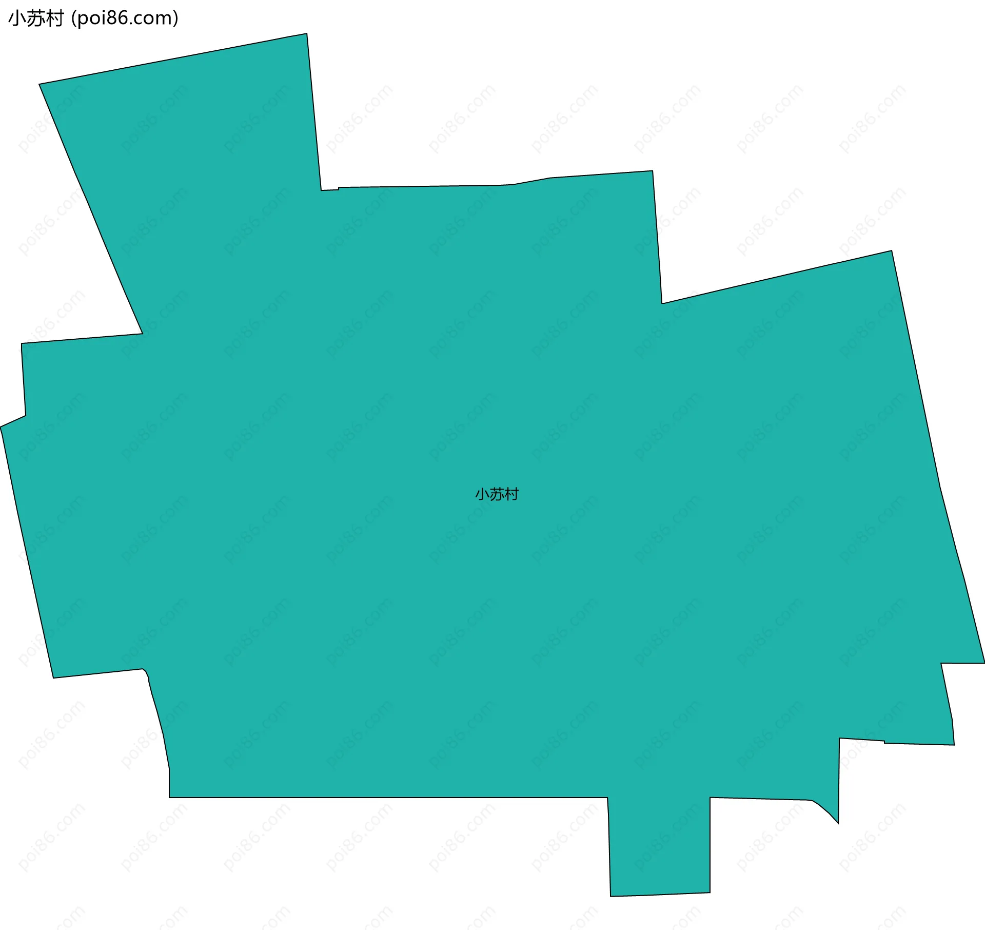 小苏村边界地图