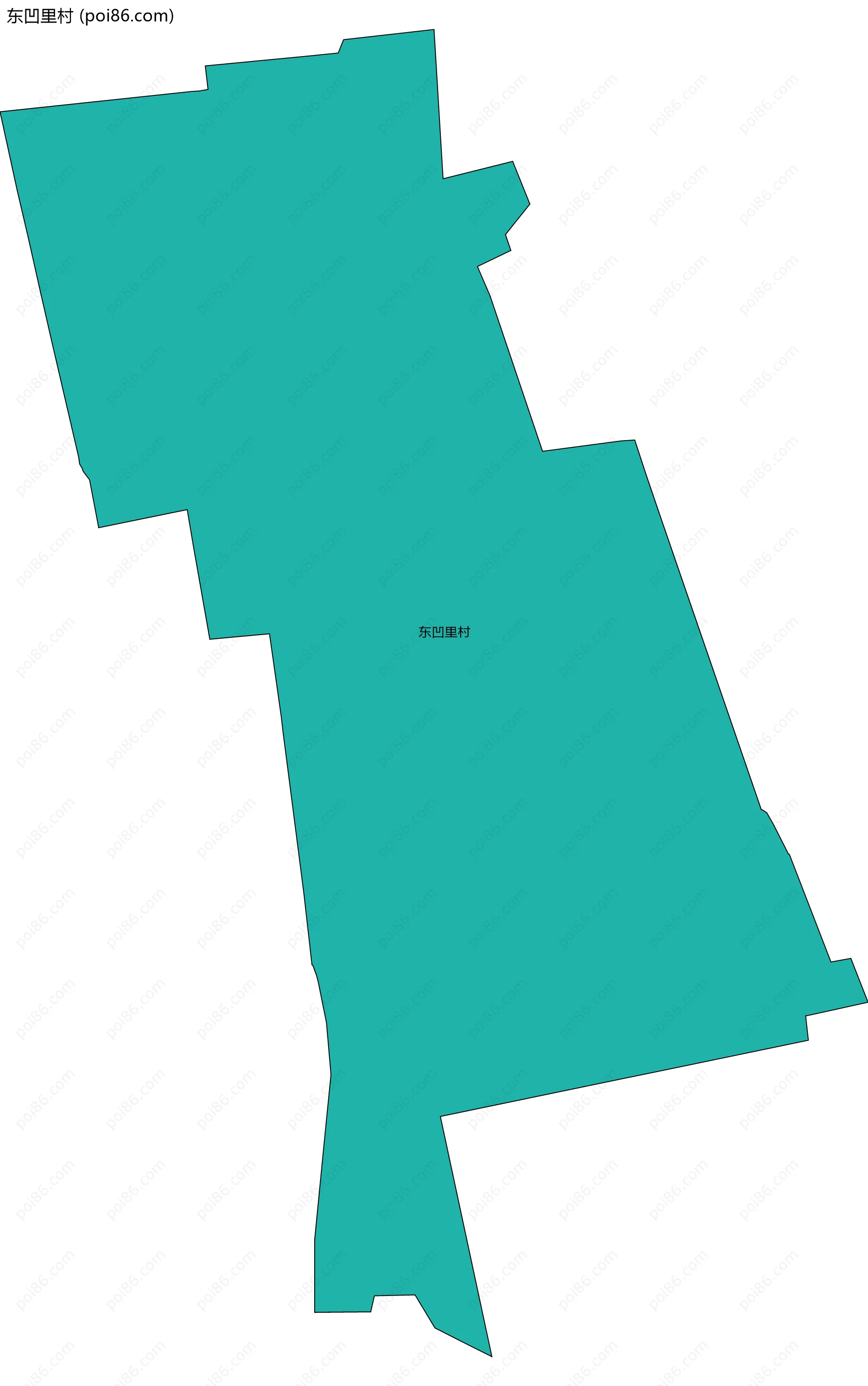 东凹里村边界地图