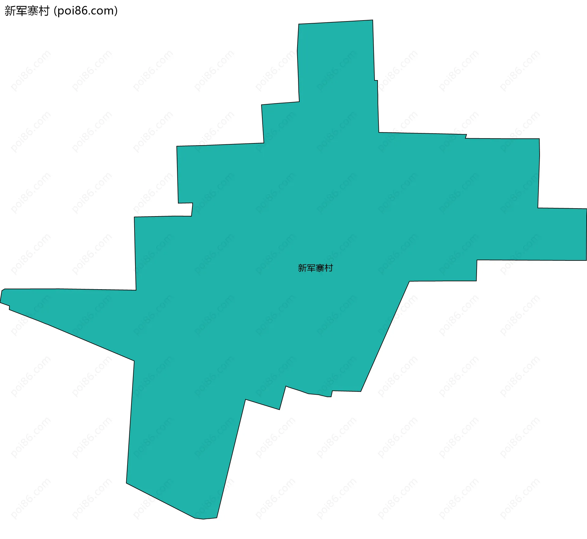 新军寨村边界地图