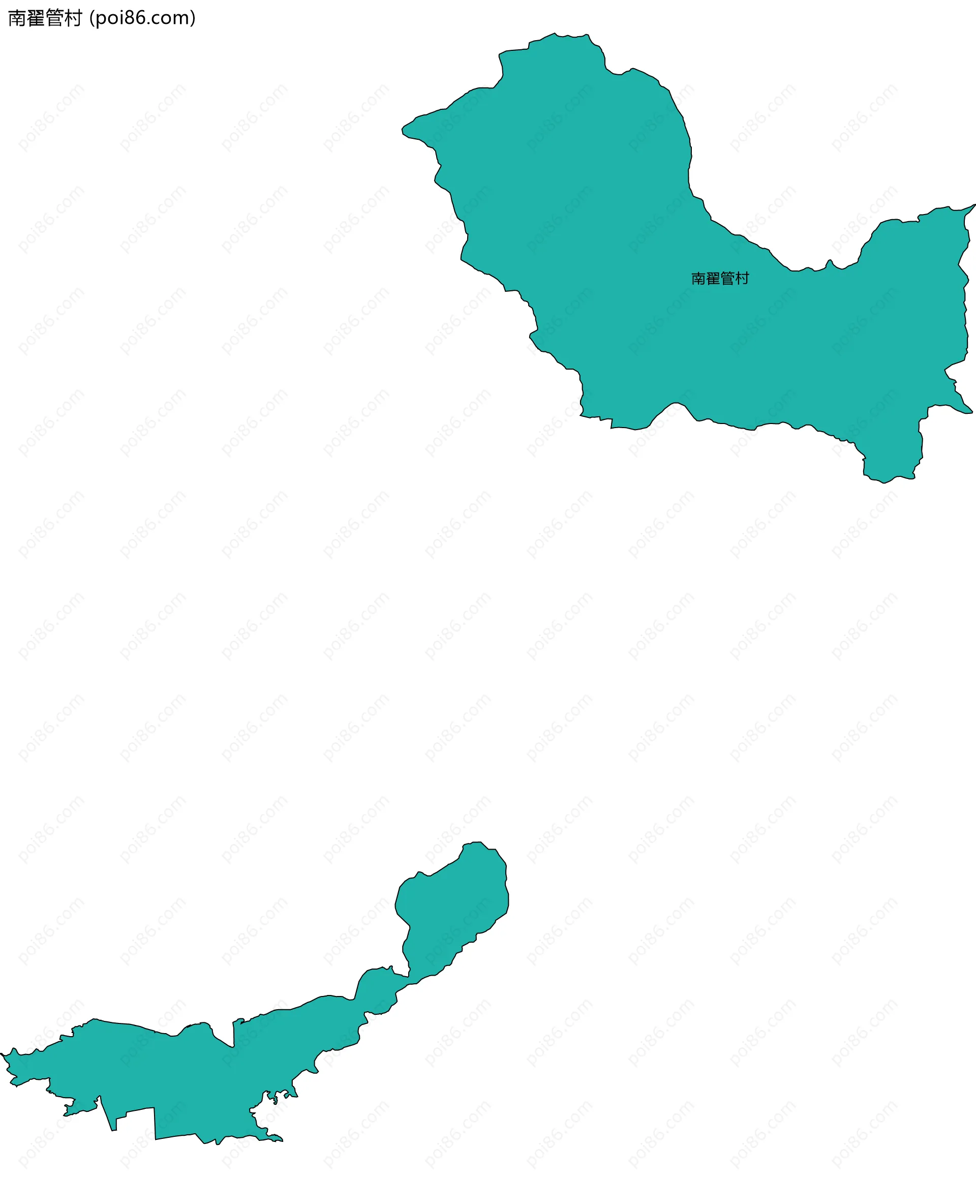 南翟管村边界地图