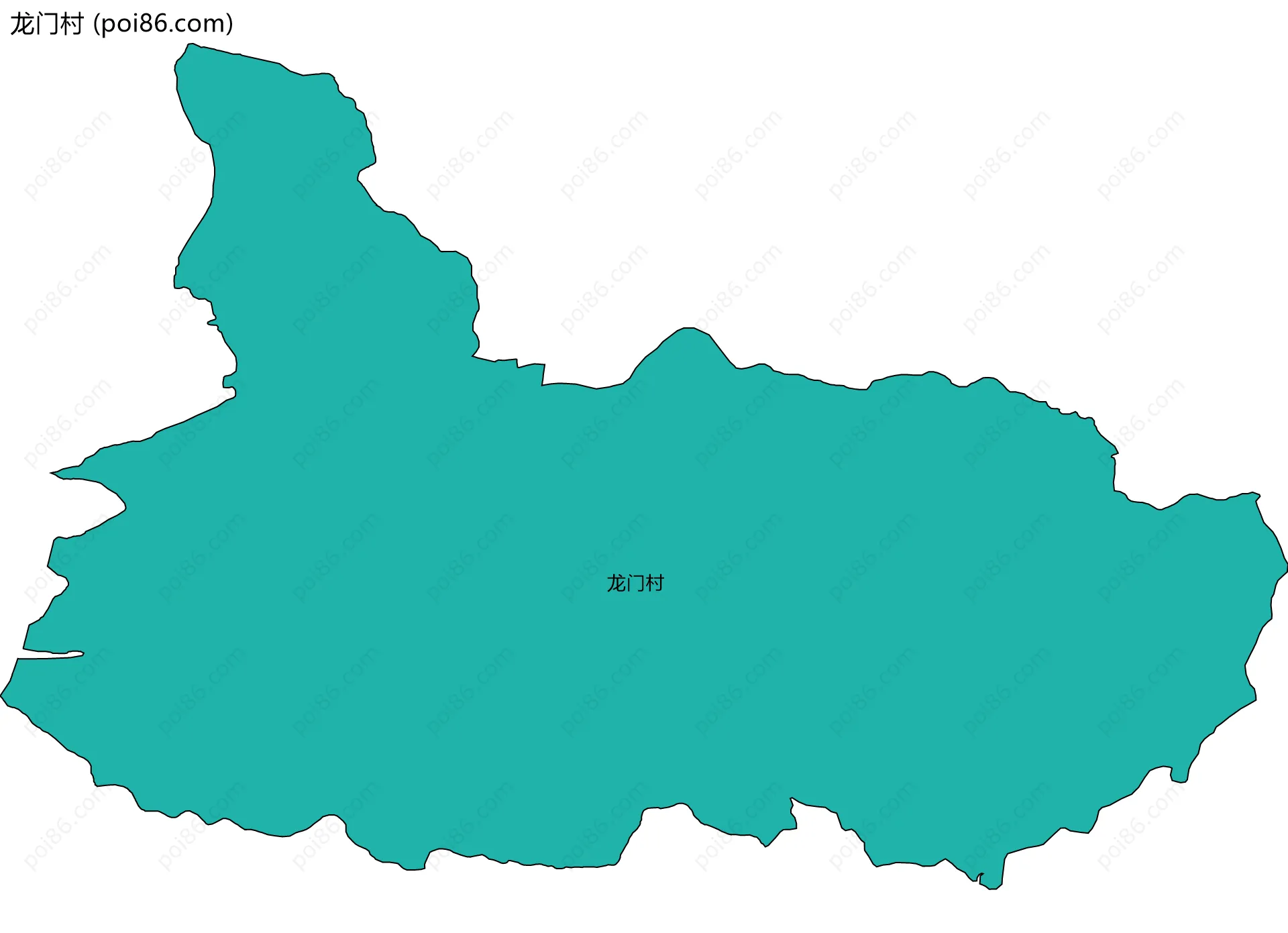 龙门村边界地图