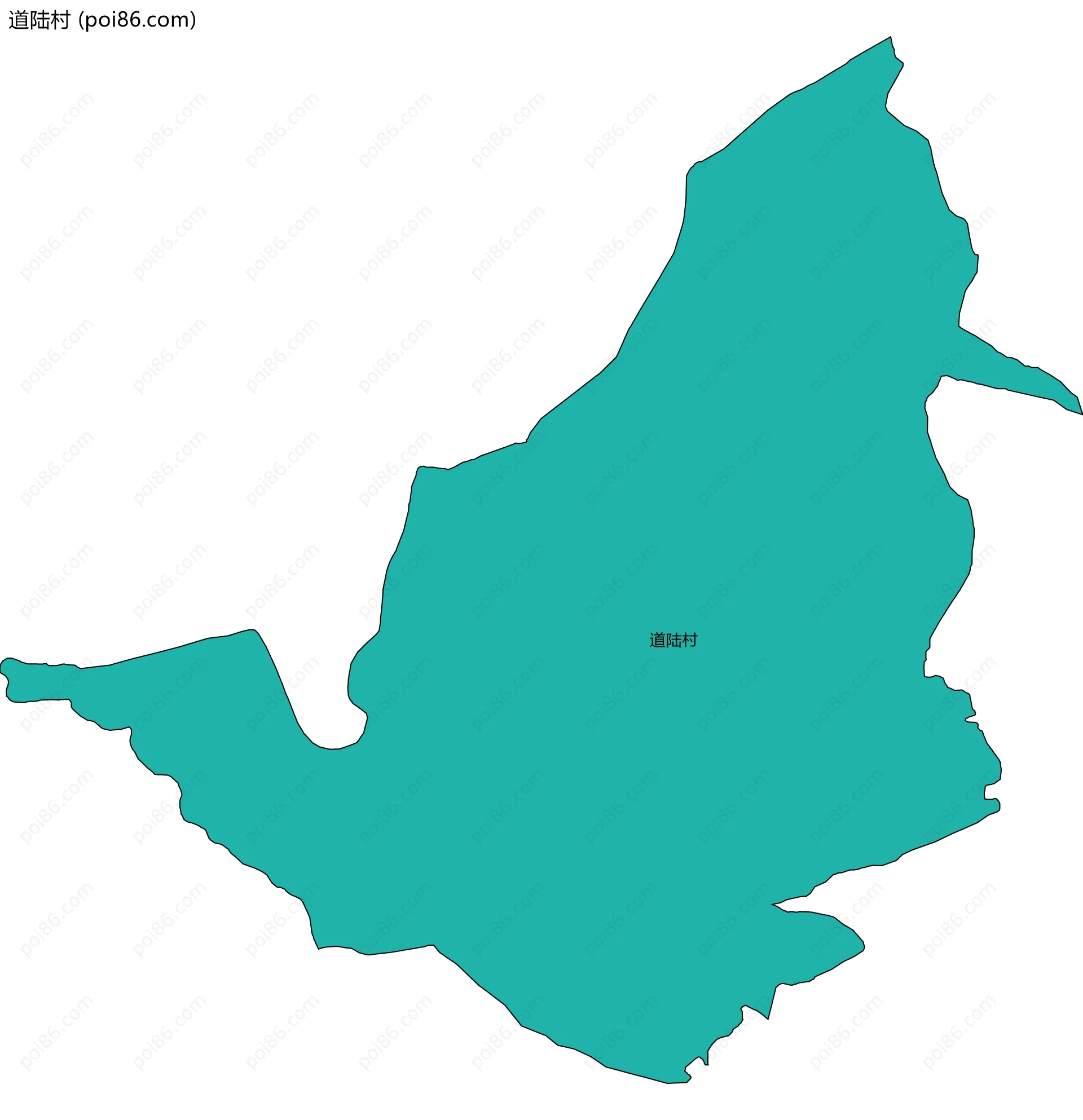 道陆村边界地图