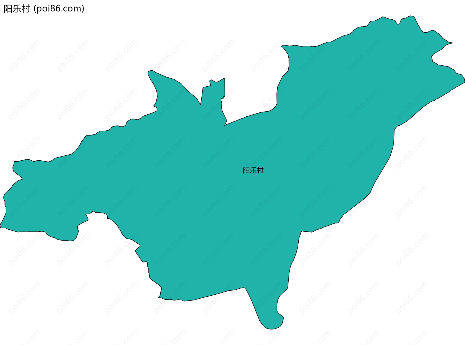 阳乐村边界地图