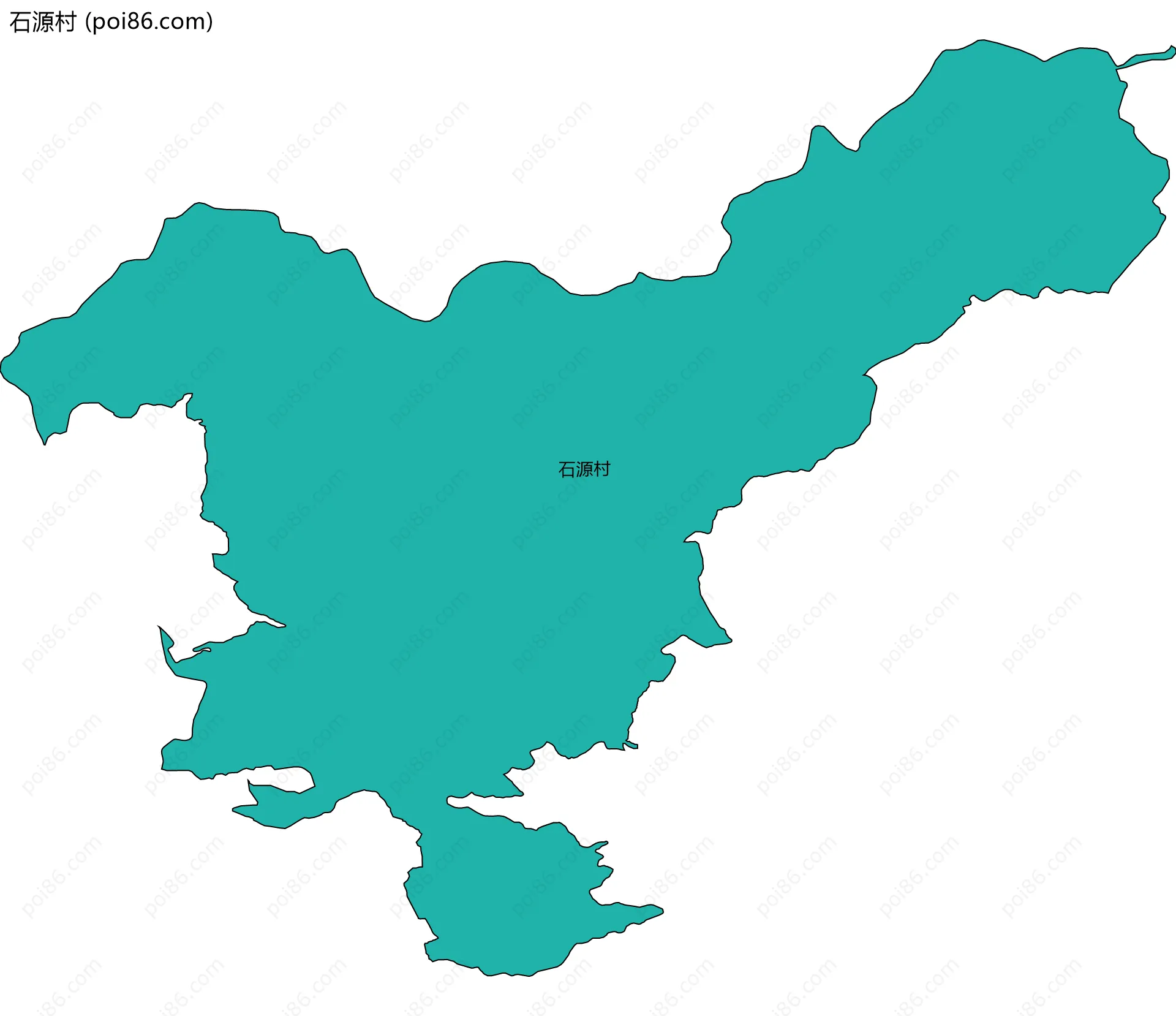 石源村边界地图