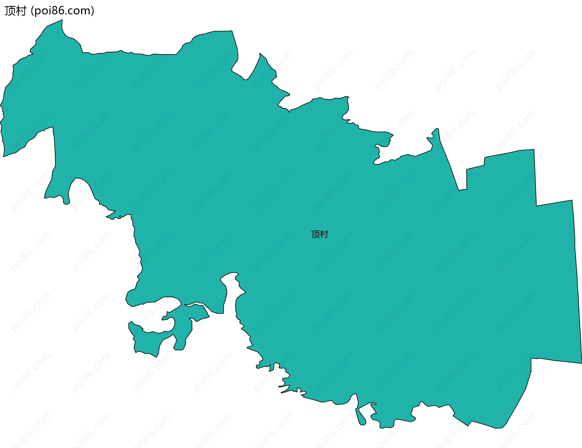 顶村边界地图