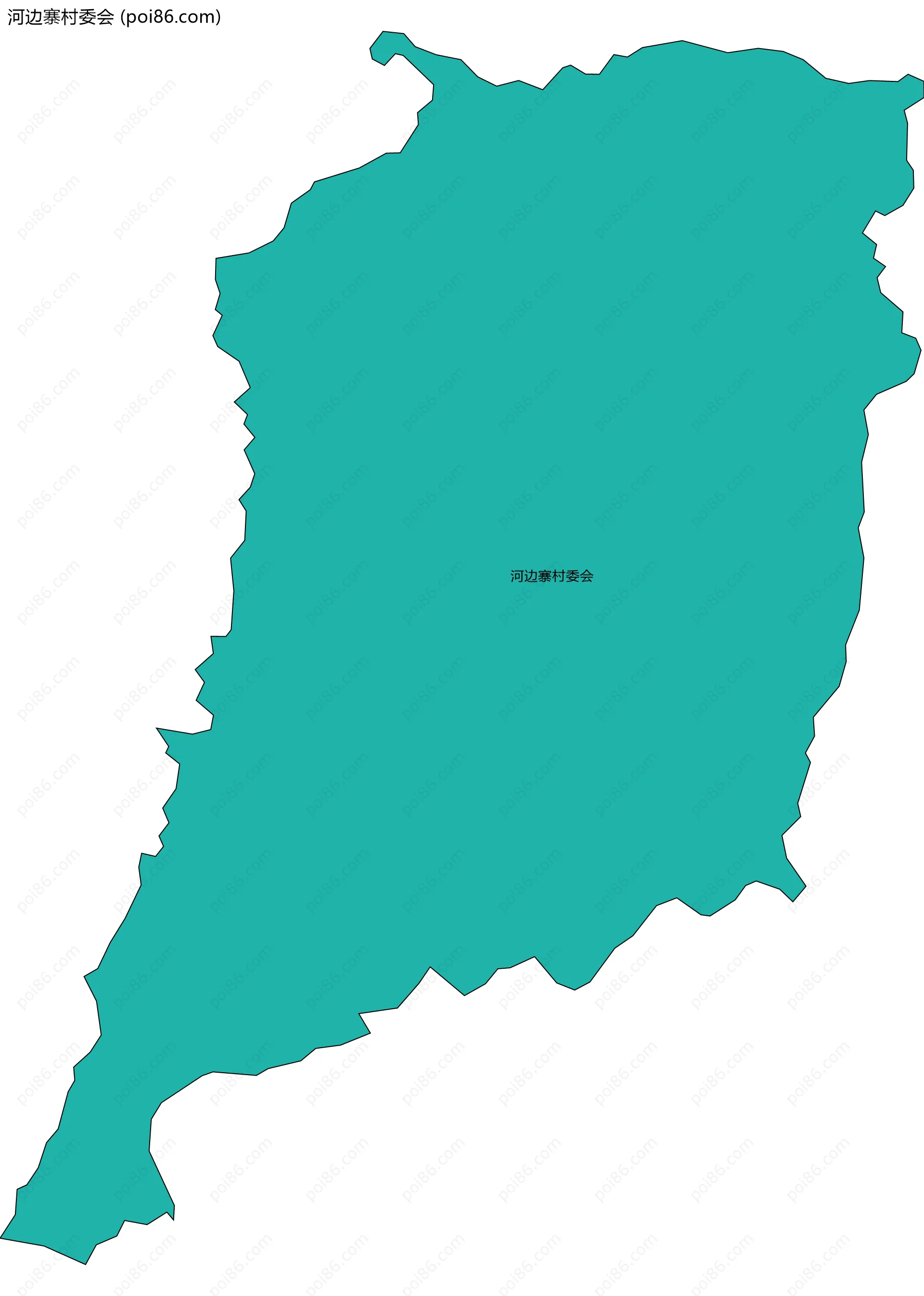 河边寨村委会边界地图