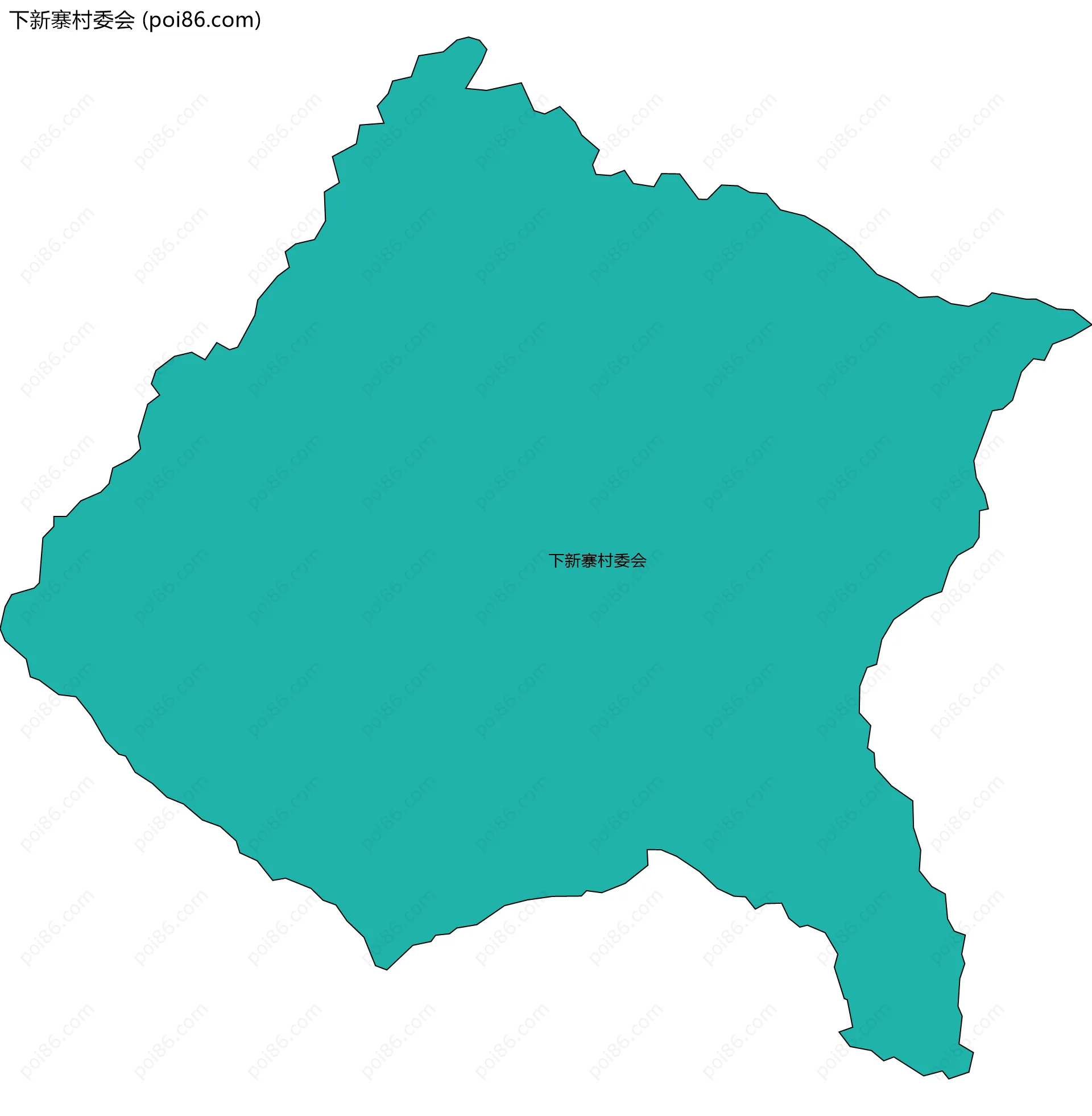 下新寨村委会边界地图