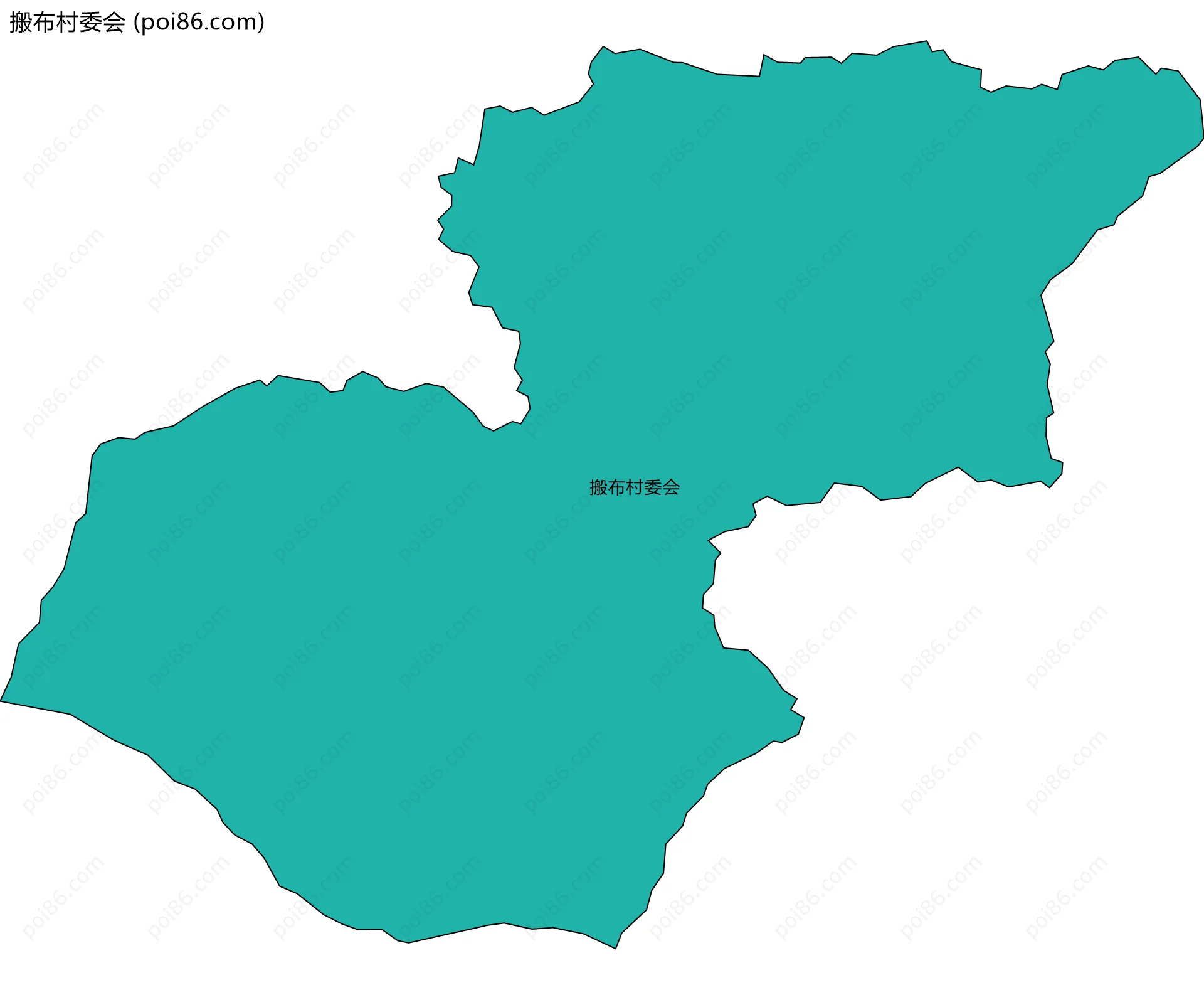 搬布村委会边界地图