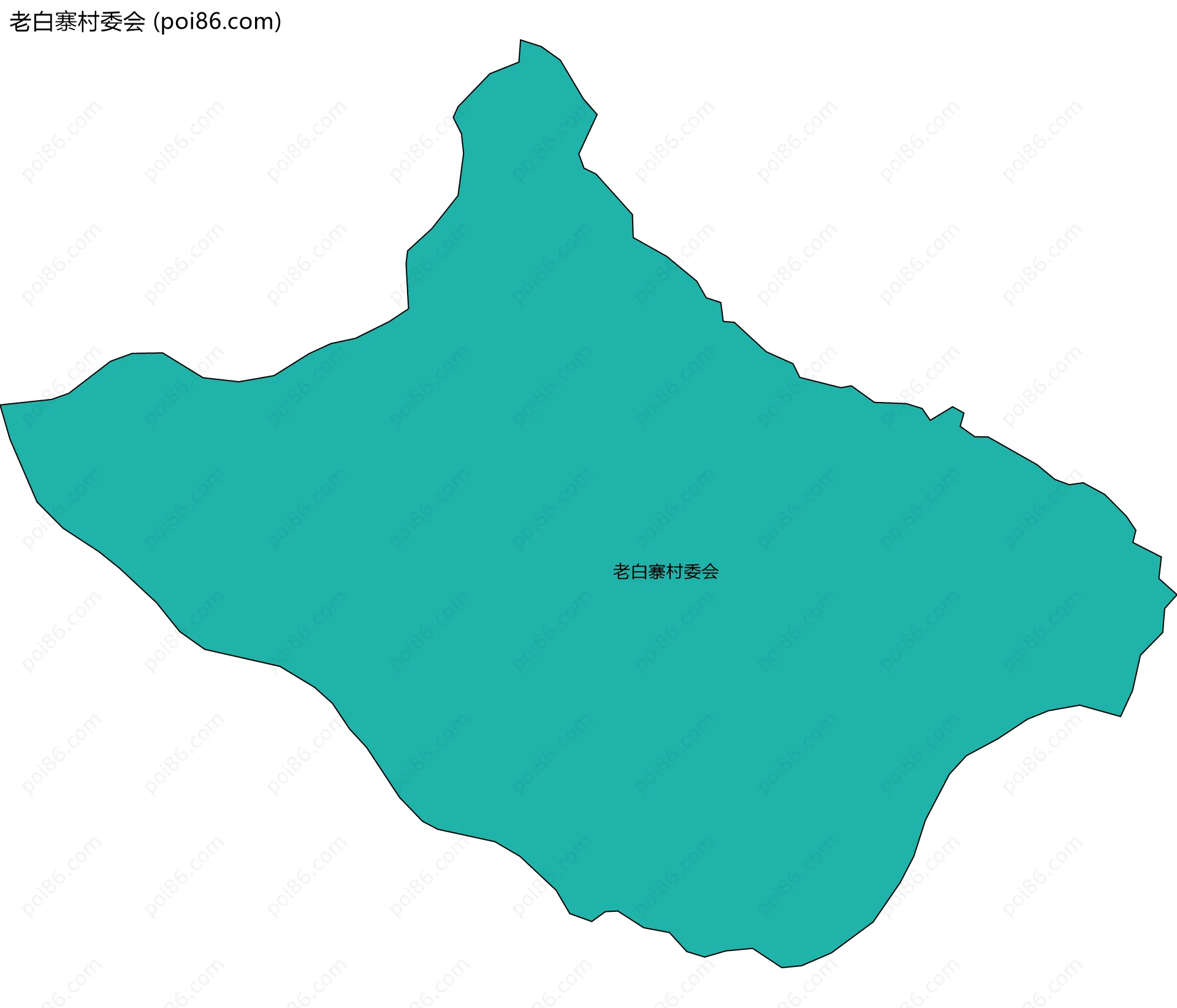 老白寨村委会边界地图