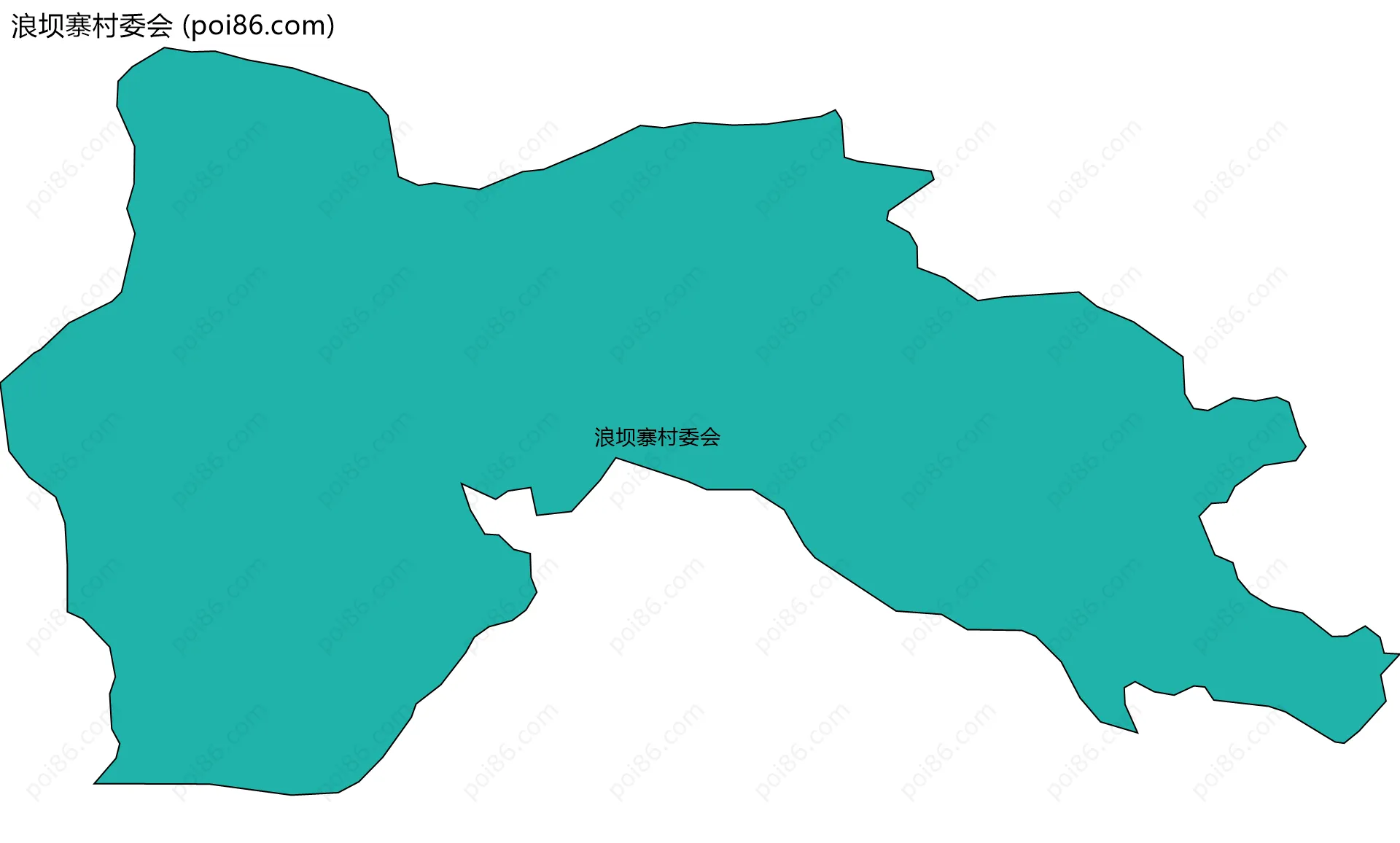 浪坝寨村委会边界地图