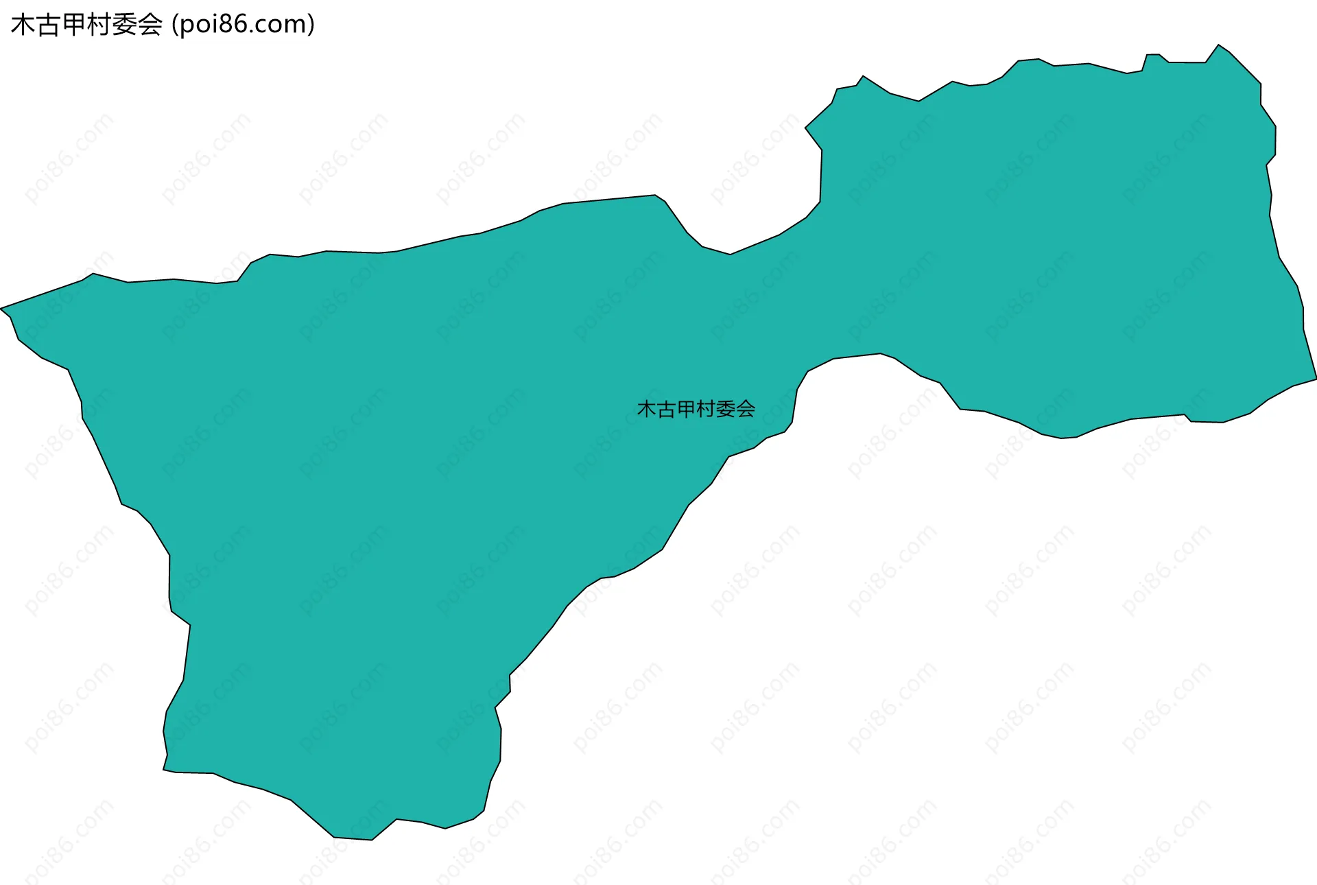 木古甲村委会边界地图