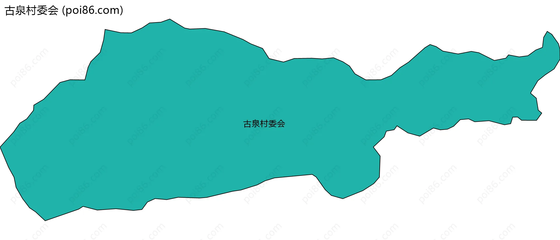 古泉村委会边界地图