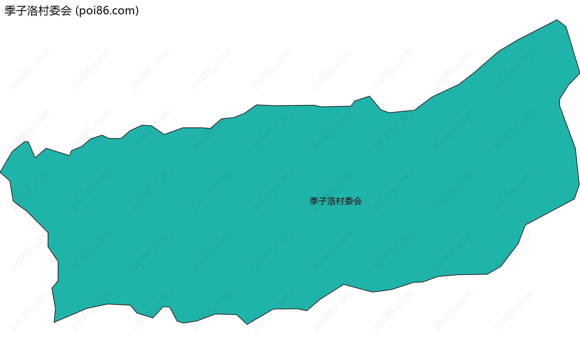 季子洛村委会边界地图
