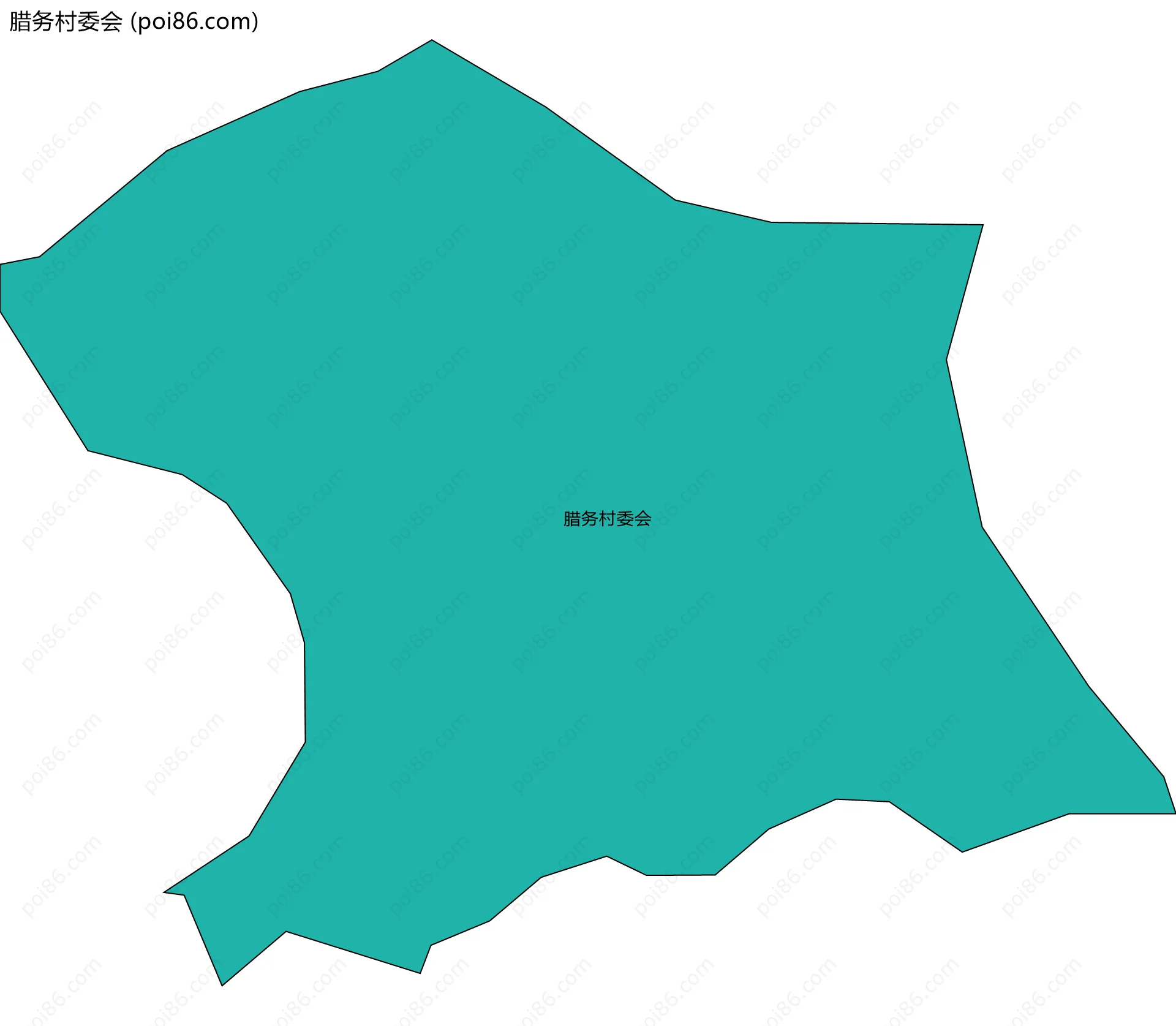 腊务村委会边界地图