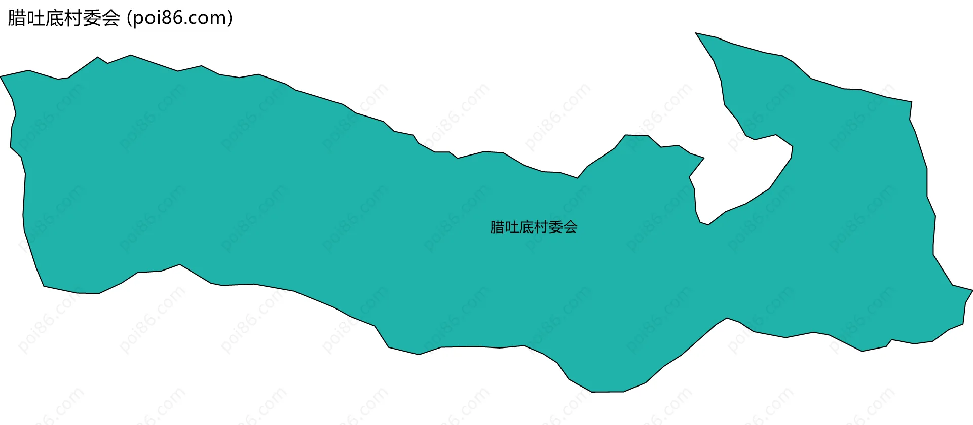 腊吐底村委会边界地图