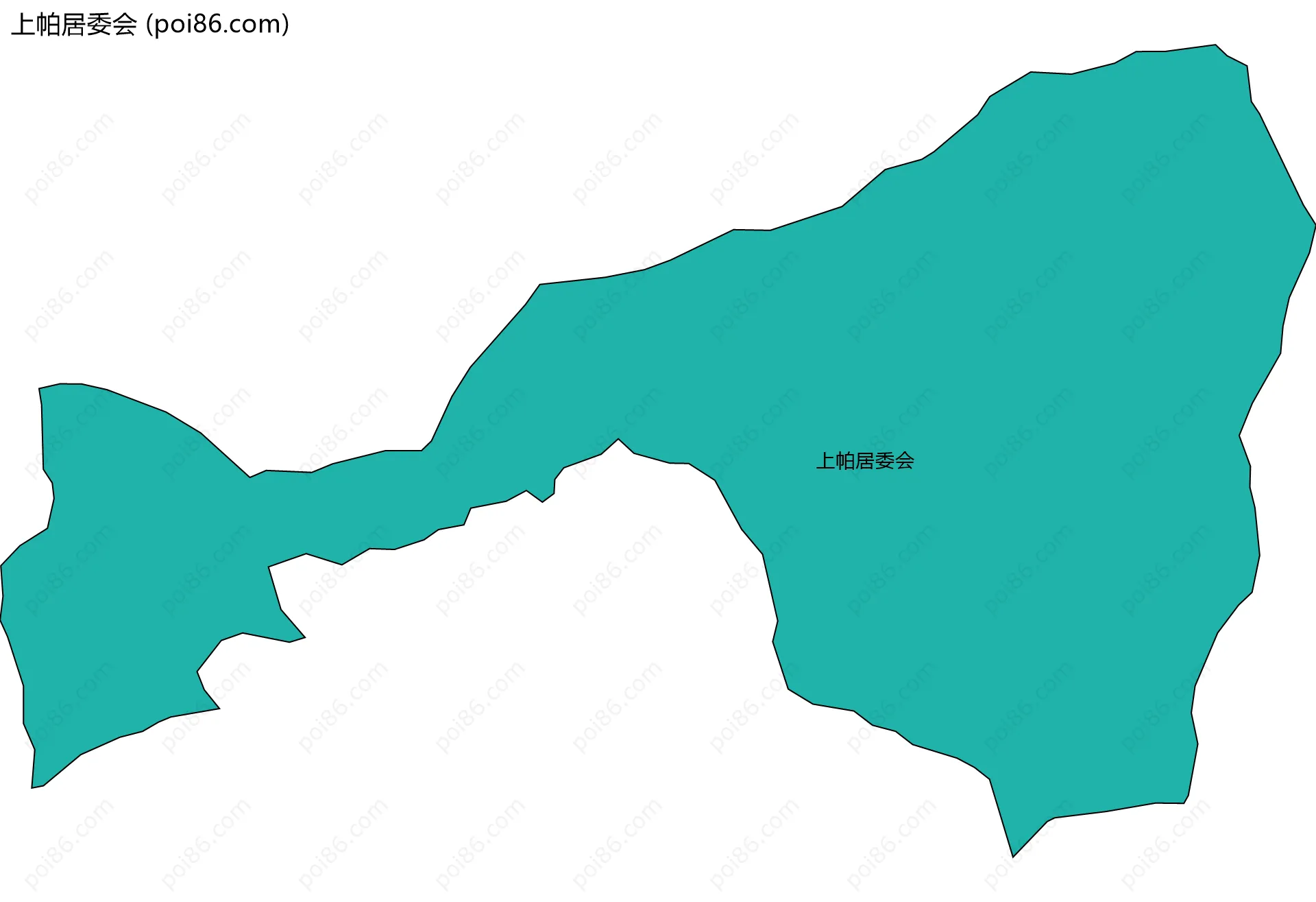 上帕居委会边界地图