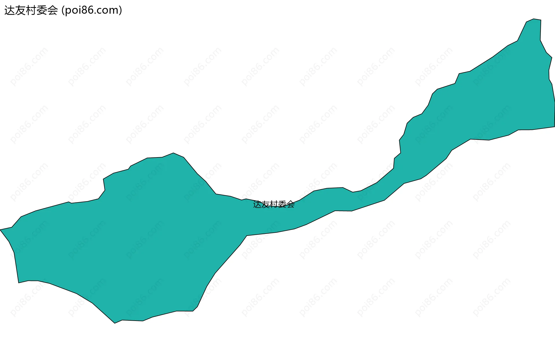 达友村委会边界地图