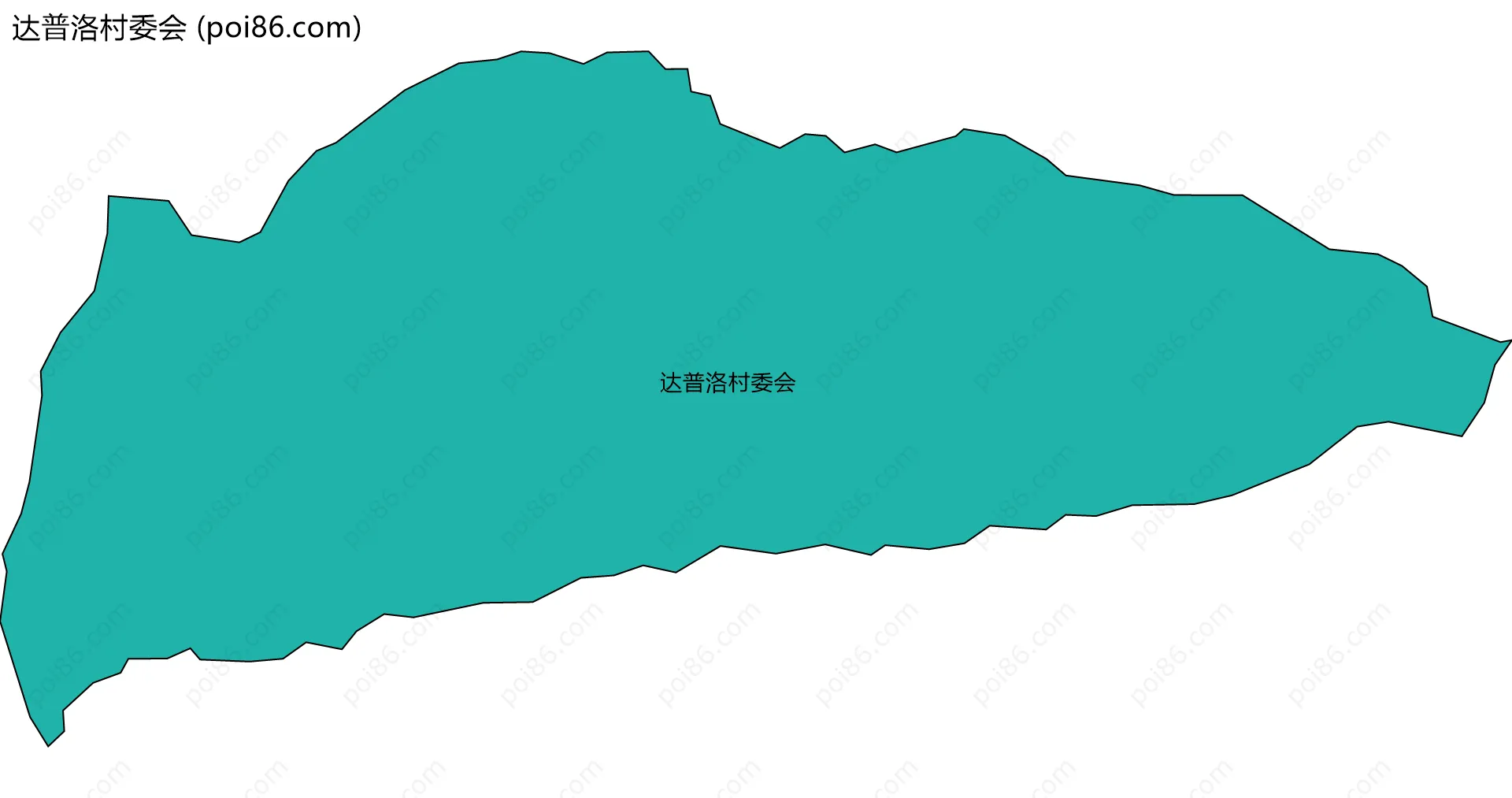 达普洛村委会边界地图