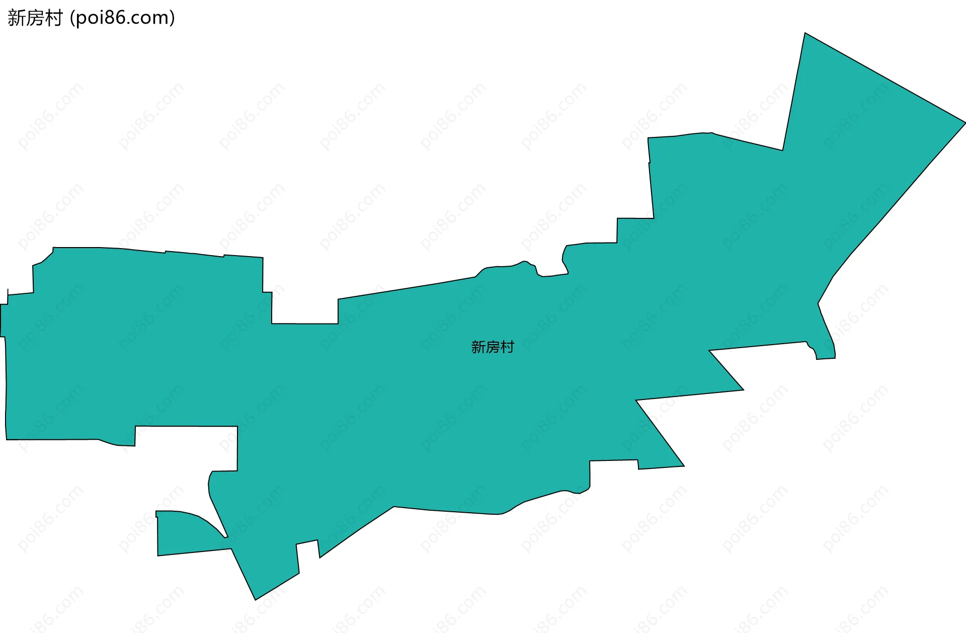 新房村边界地图