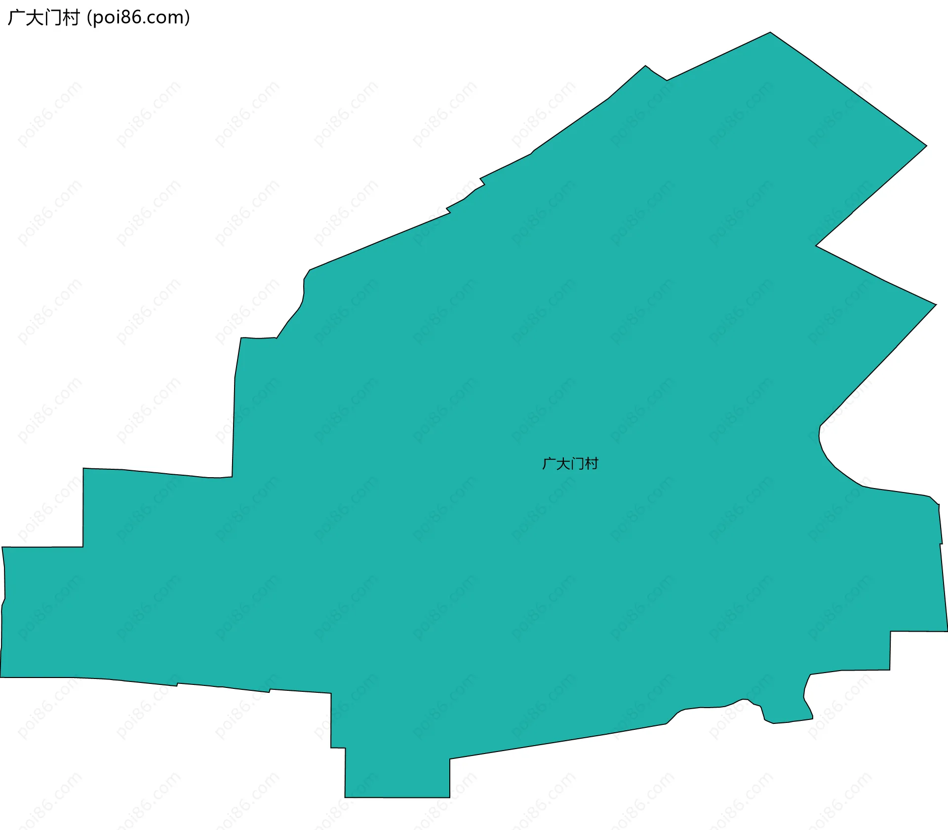 广大门村边界地图
