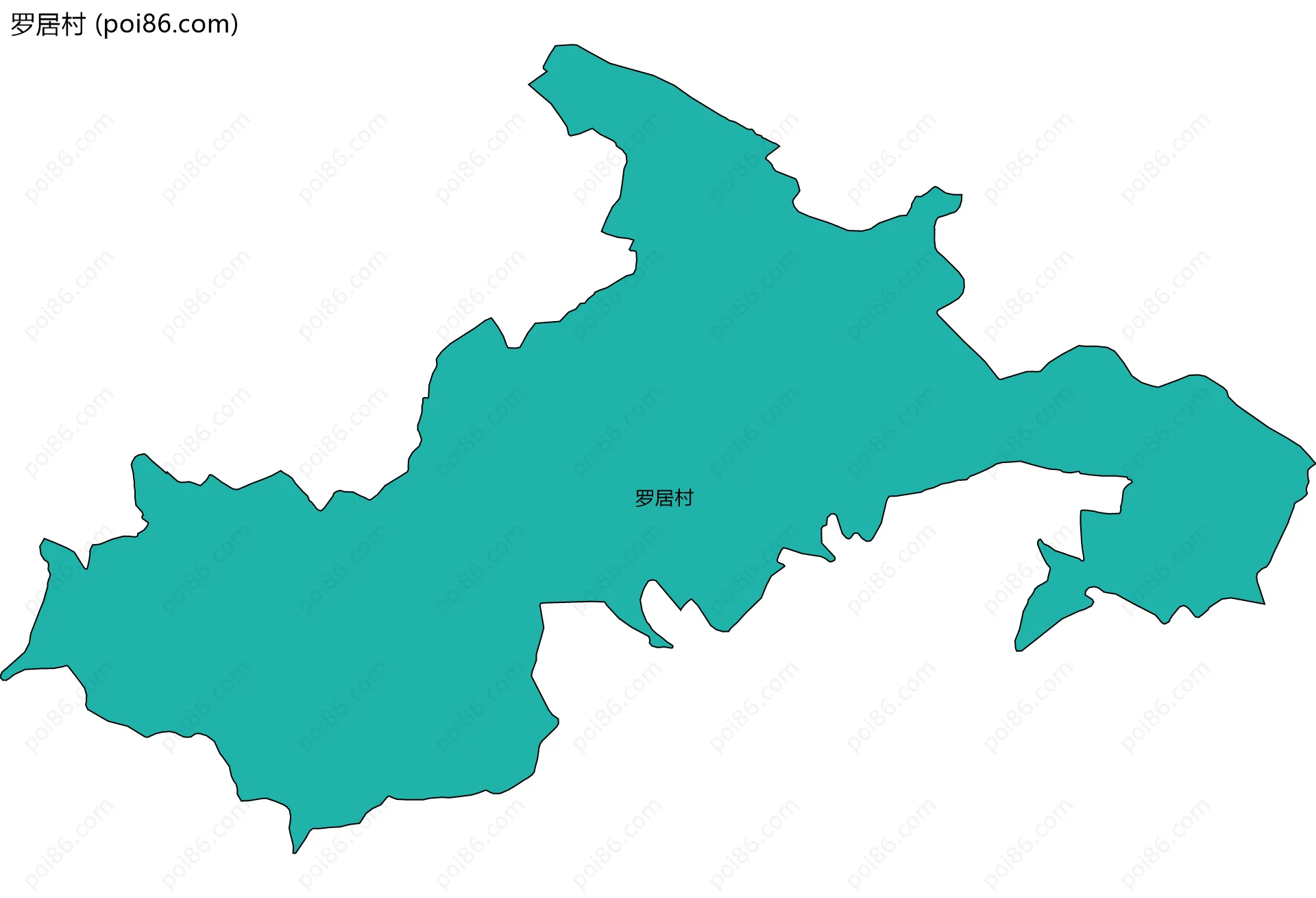罗居村边界地图