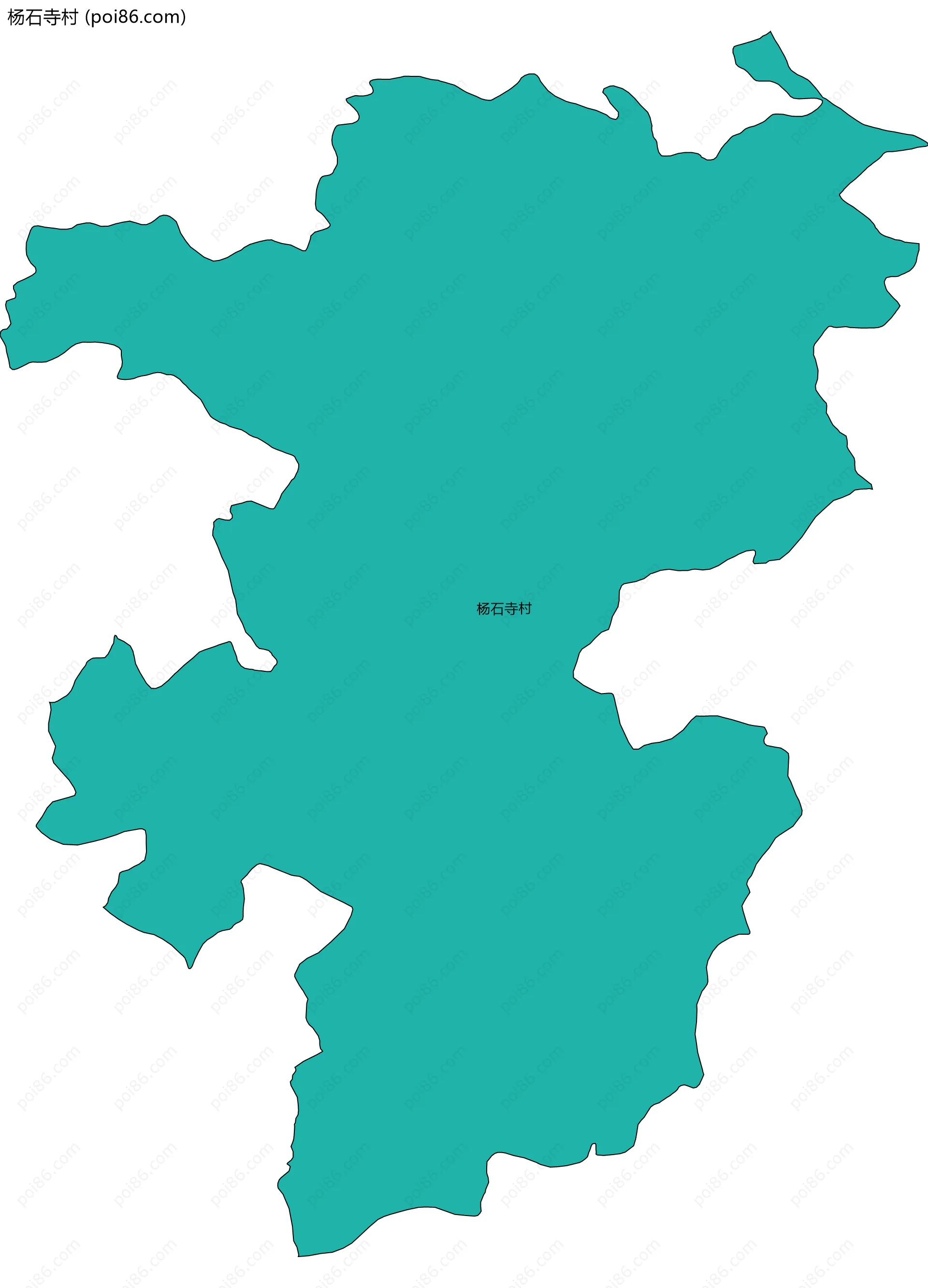 杨石寺村边界地图