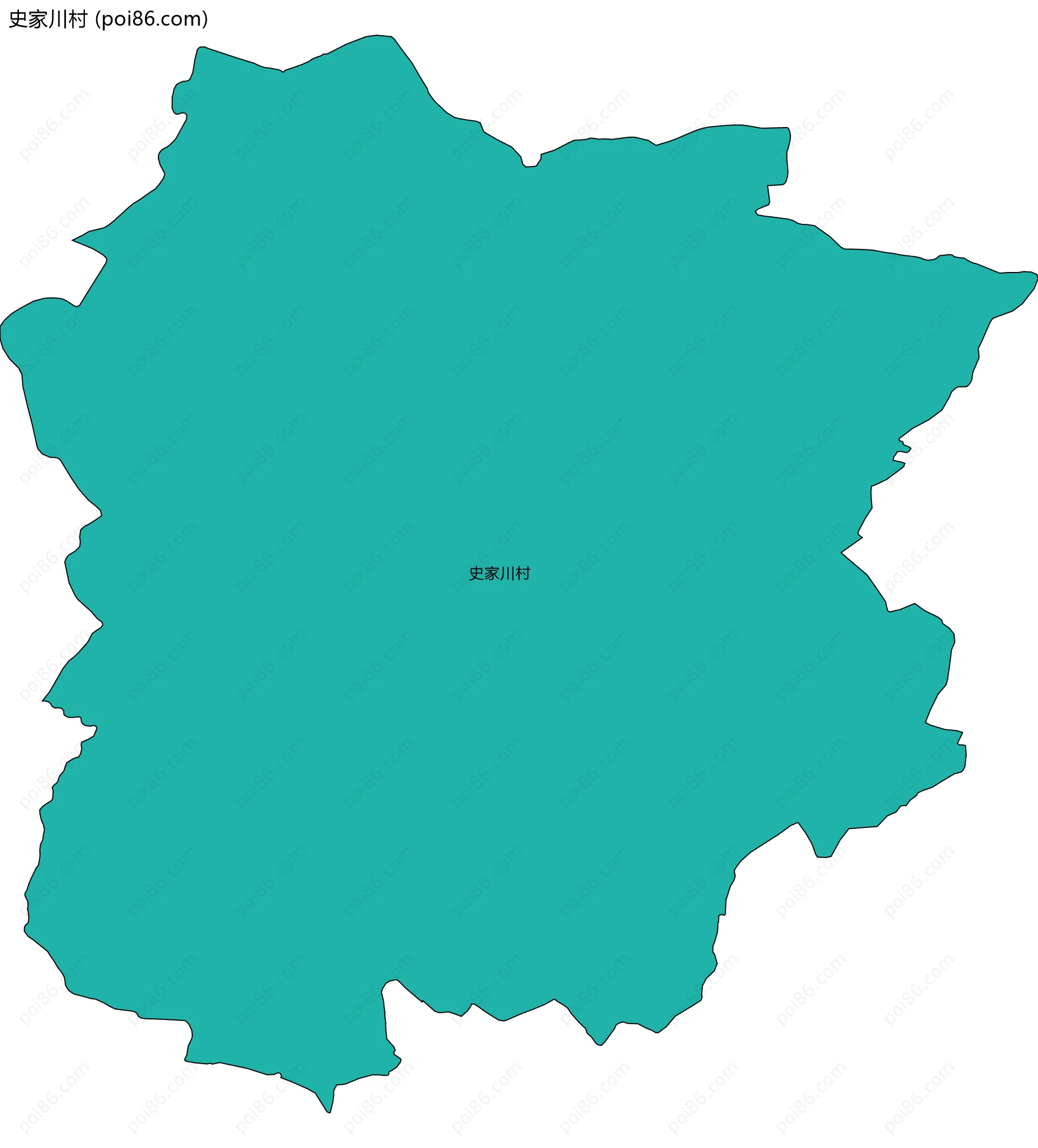 史家川村边界地图