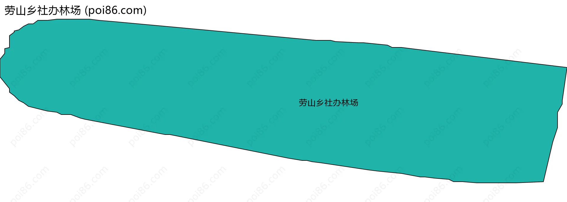 劳山乡社办林场边界地图