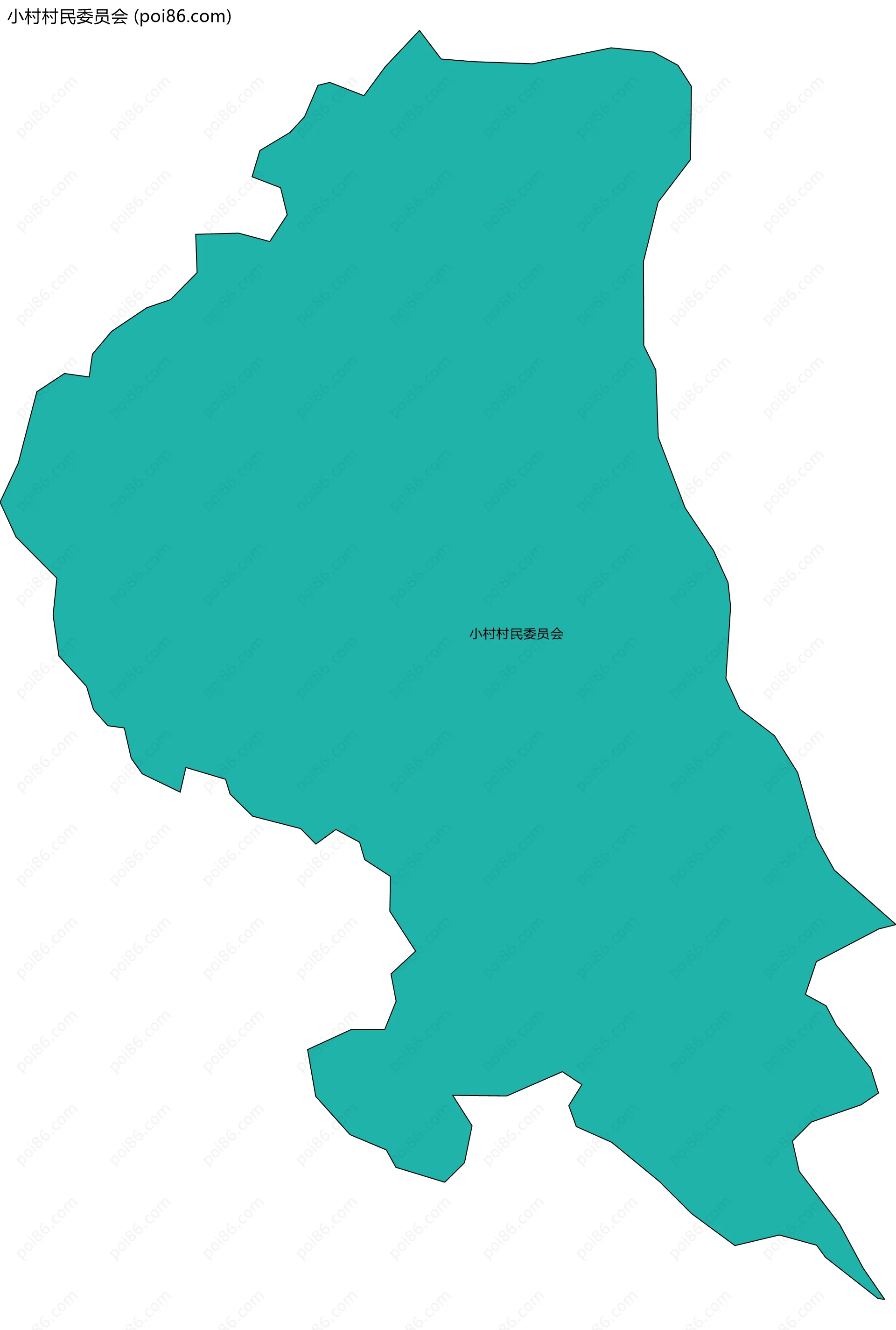 小村村民委员会边界地图