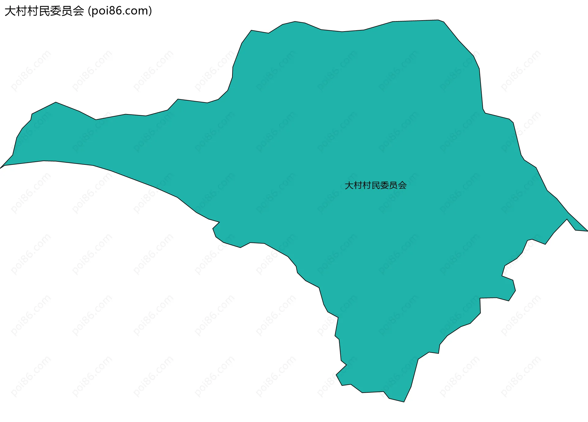 大村村民委员会边界地图