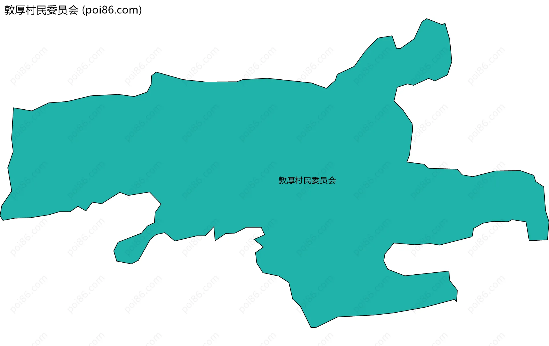 敦厚村民委员会边界地图