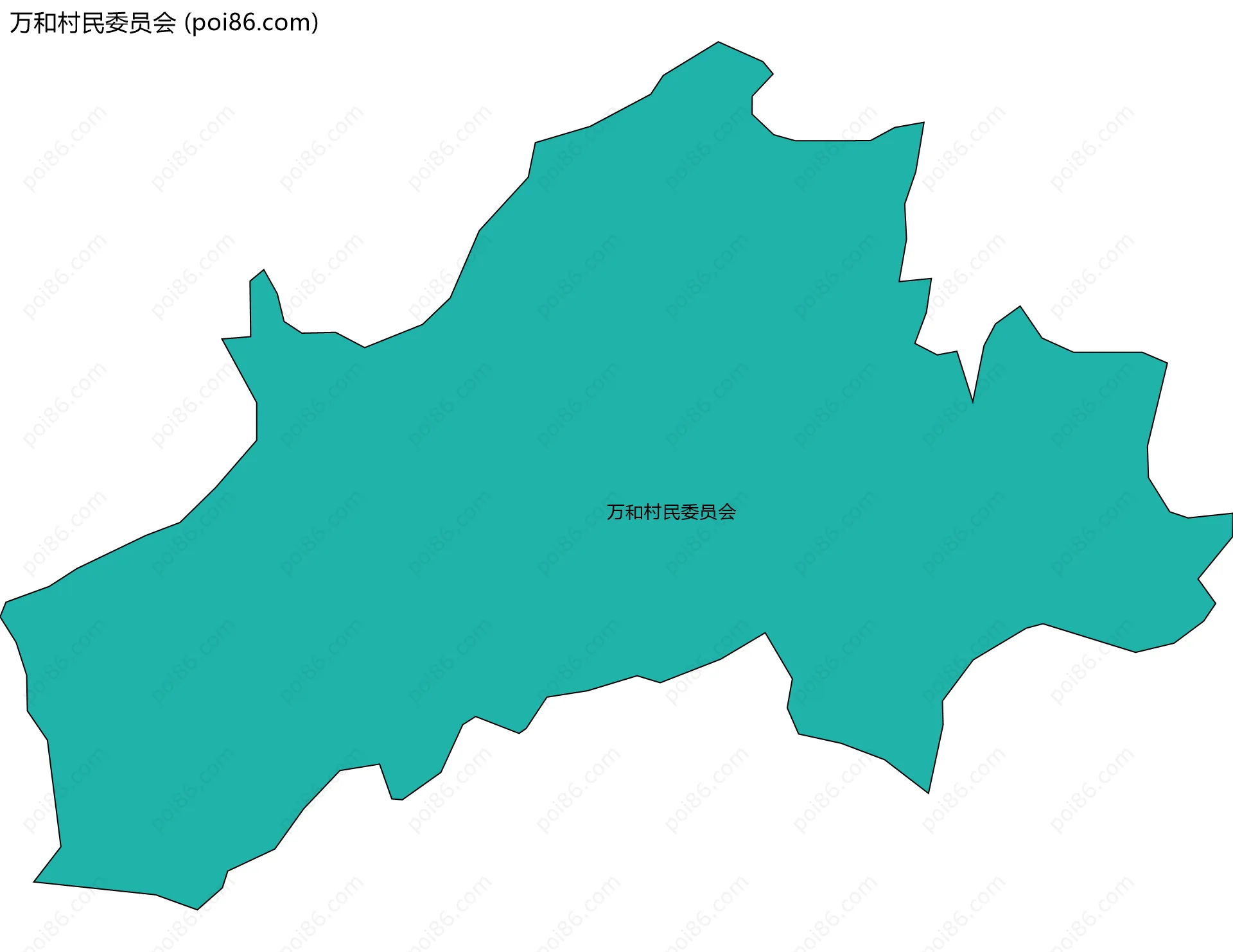 万和村民委员会边界地图