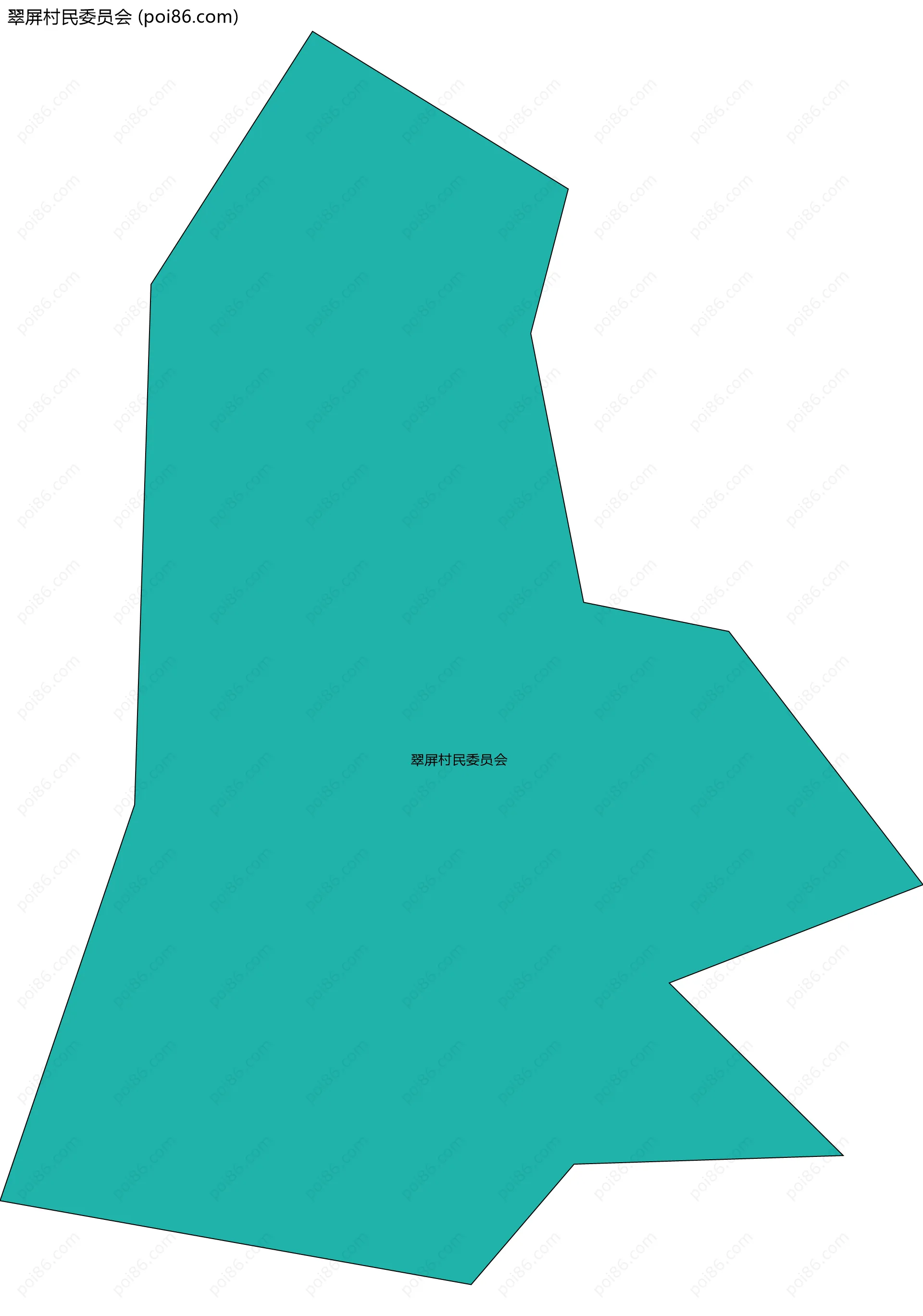 翠屏村民委员会边界地图