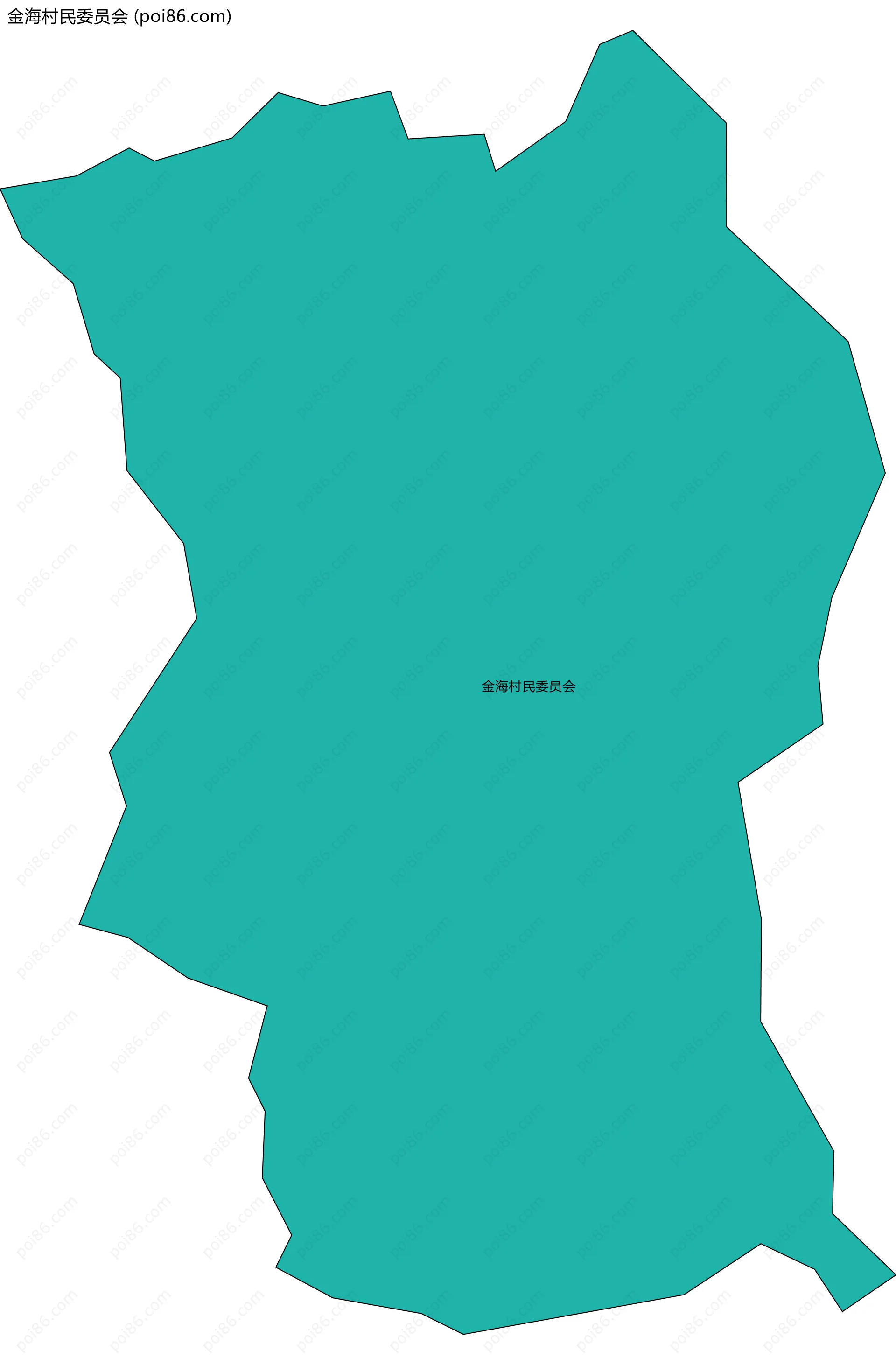 金海村民委员会边界地图