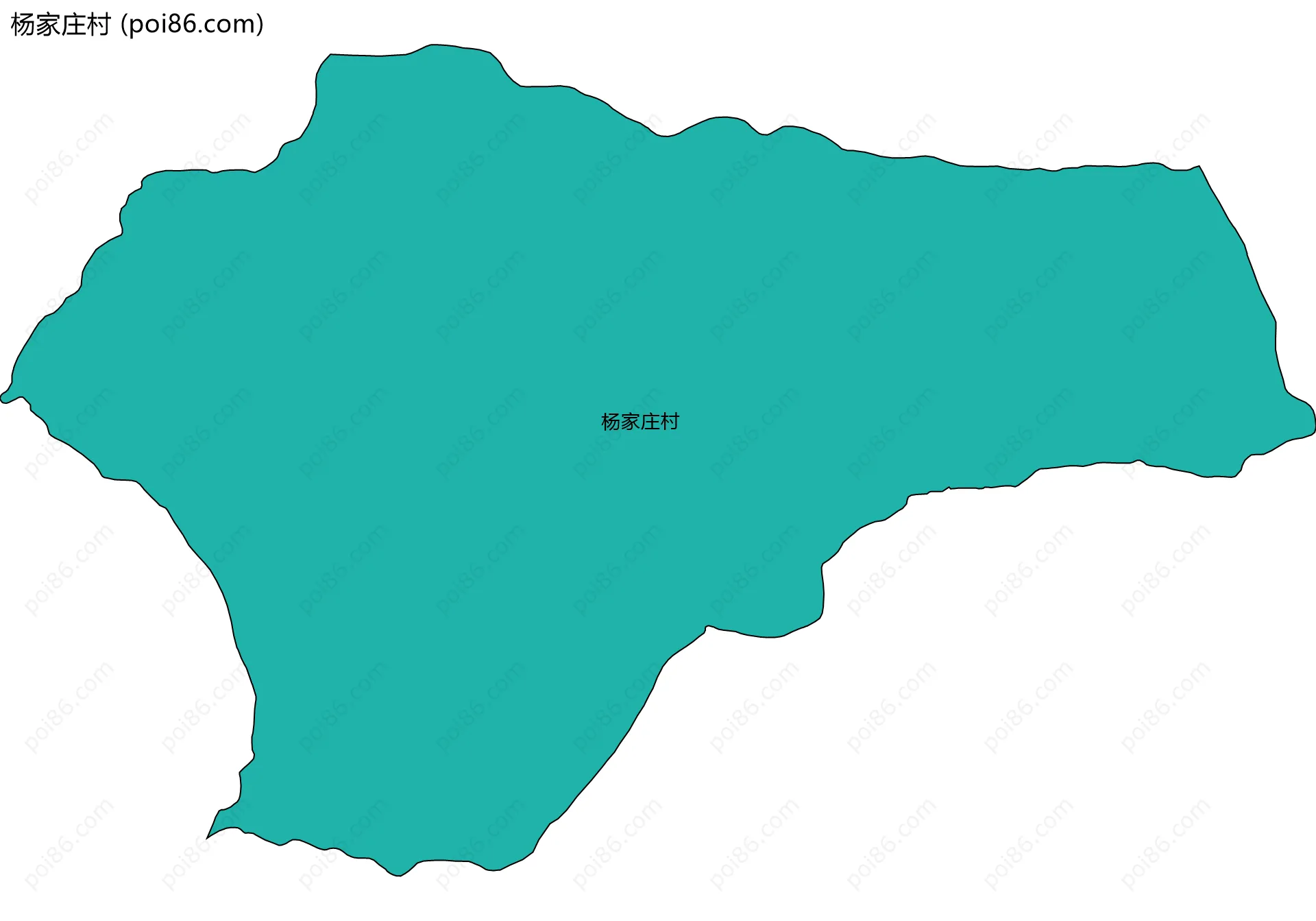 杨家庄村边界地图